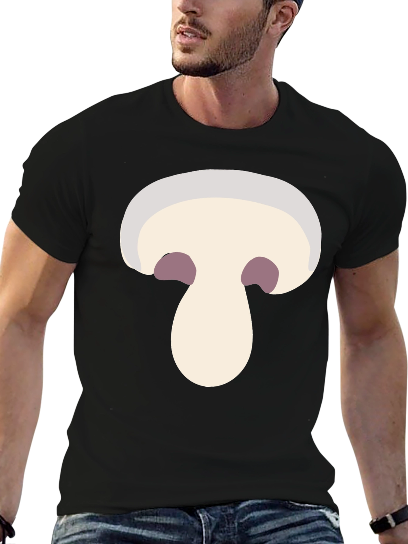 Mushroom Graphic T-Shirt - Fun Foodie Tee