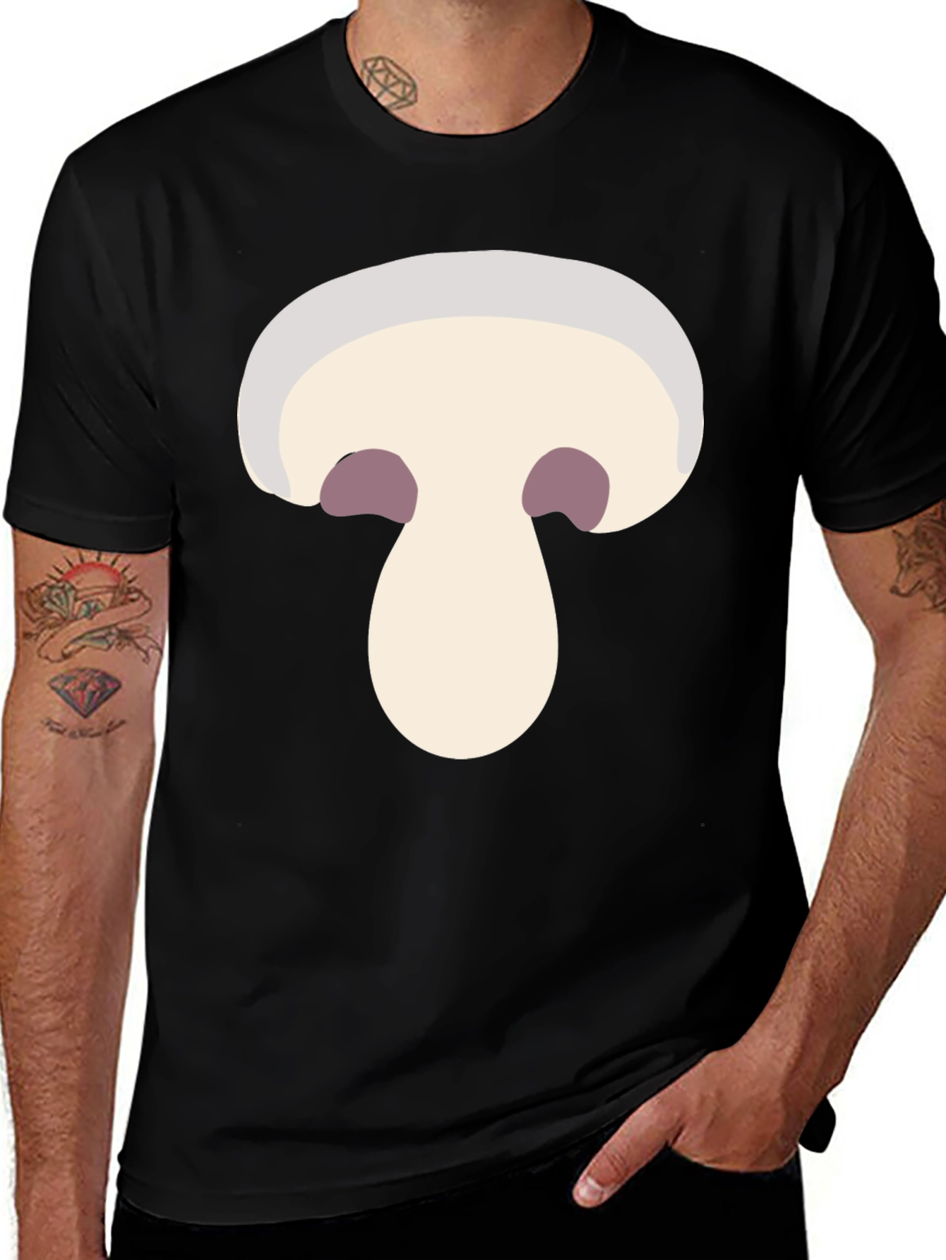 Mushroom Graphic T-Shirt - Fun Foodie Tee