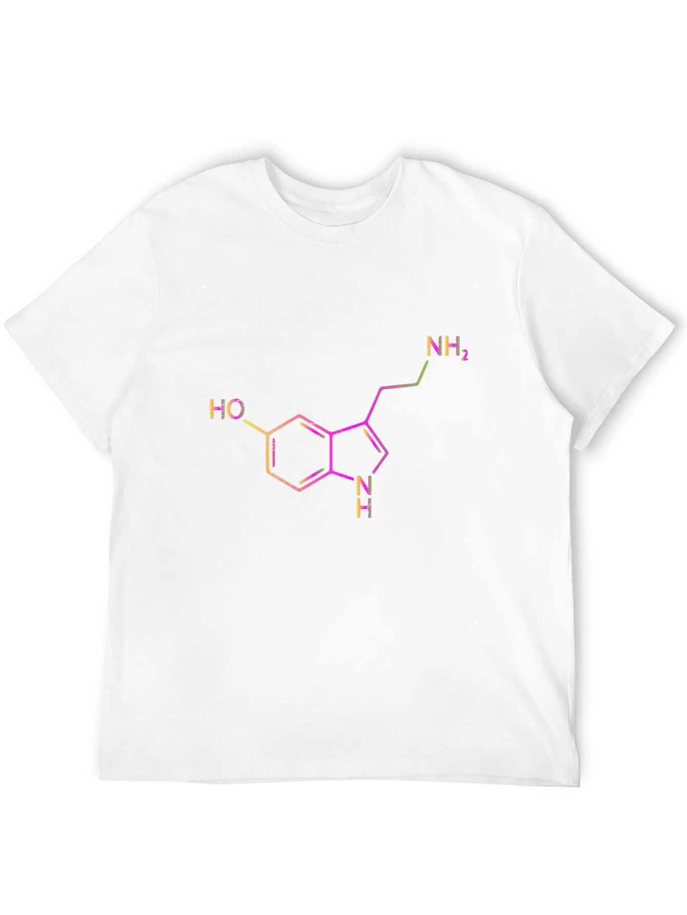 Serotonin Molecule T-Shirt - Black Graphic Tee