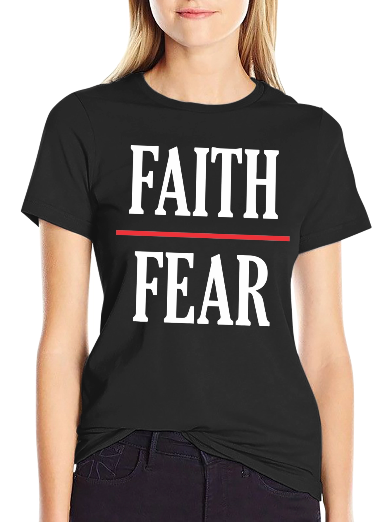 Faith Over Fear Graphic Tee - Motivational Shirt
