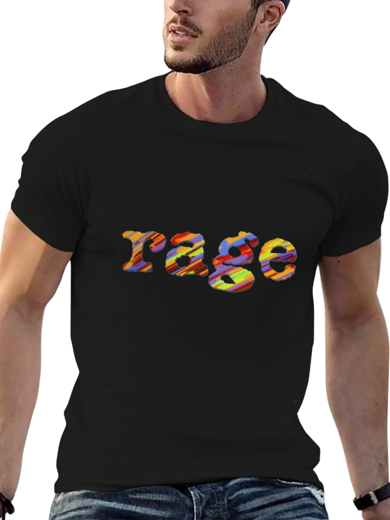 Rage Graphic Print T-Shirt