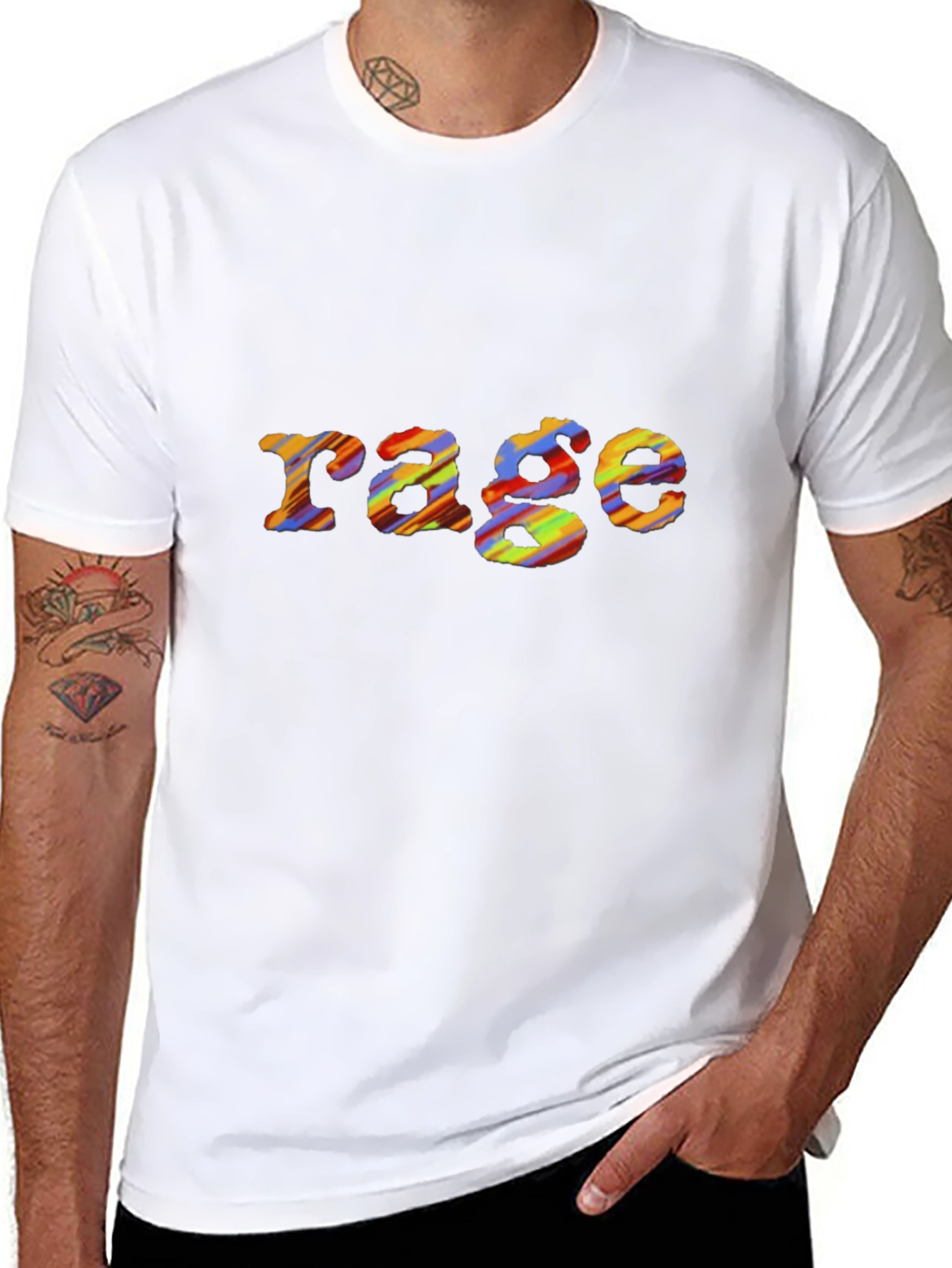 Rage Graphic Print T-Shirt
