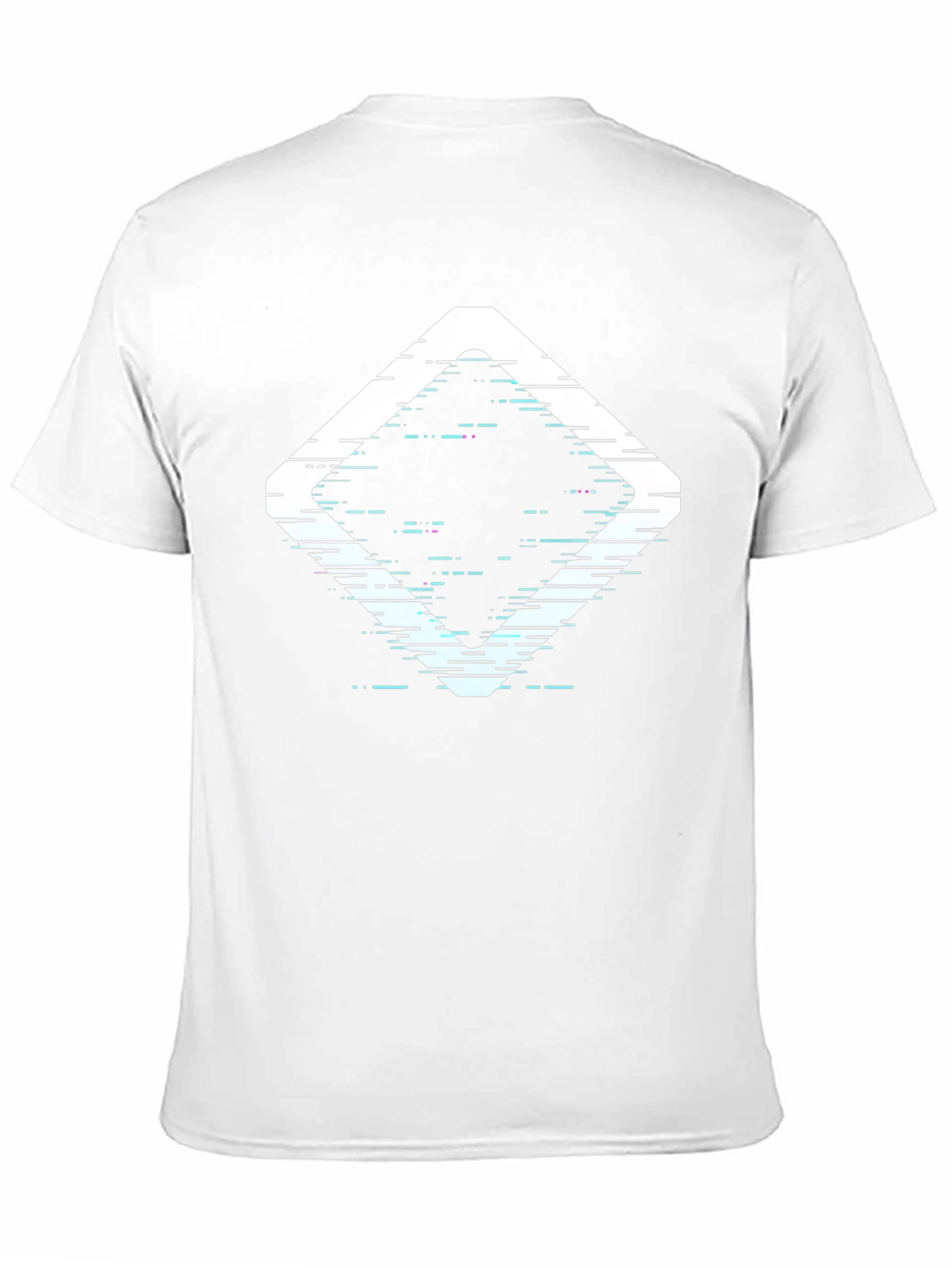 Abstract Diamond Graphic Print Black T-Shirt