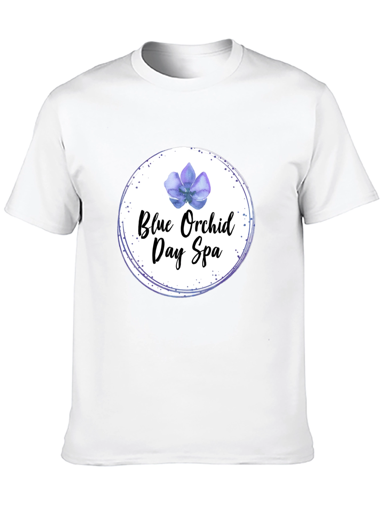 Blue Orchid Day Spa Black T-Shirt