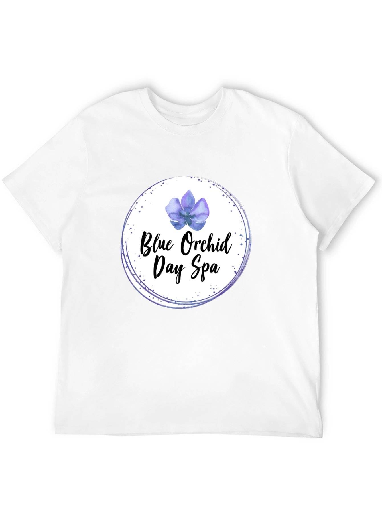 Blue Orchid Day Spa Black T-Shirt