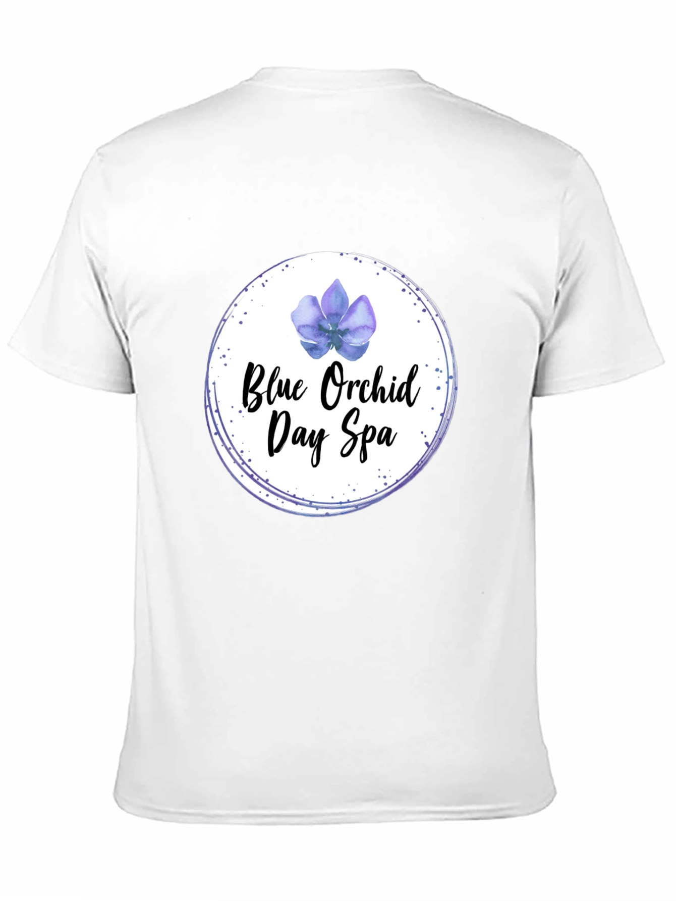 Blue Orchid Day Spa Black T-Shirt