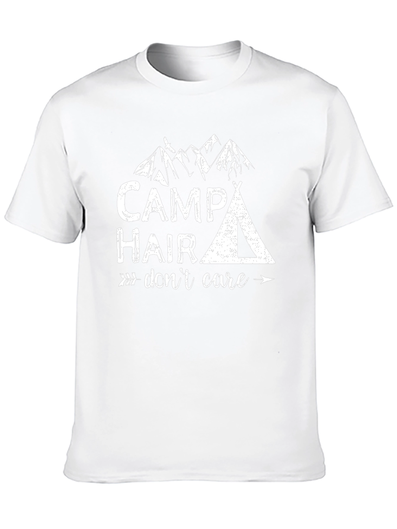 Camp Hair Dont Care Graphic Tee - Black