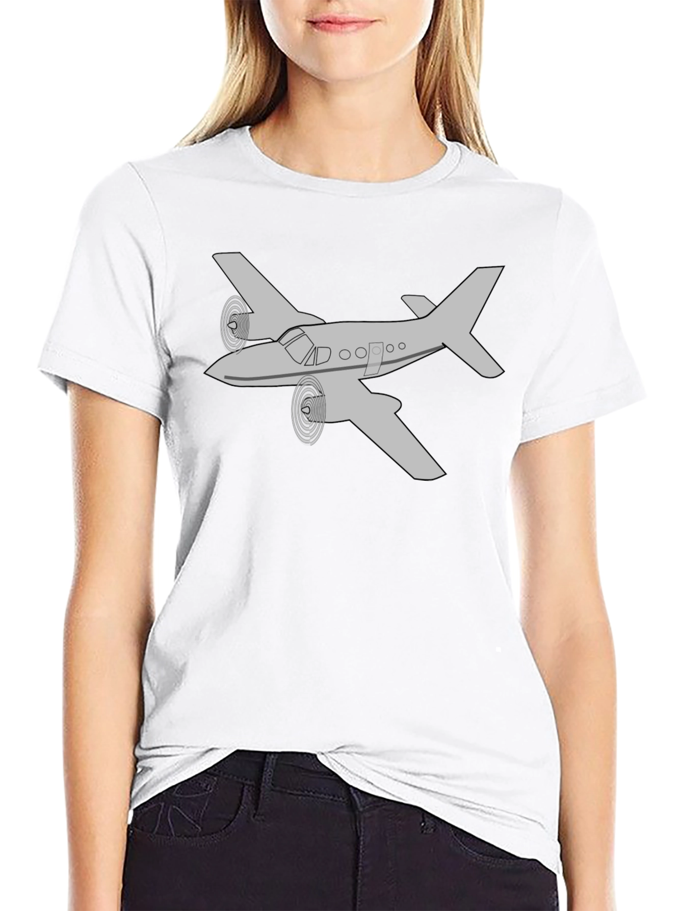 Airplane Graphic Tee - Aviation Enthusiast T-Shirt