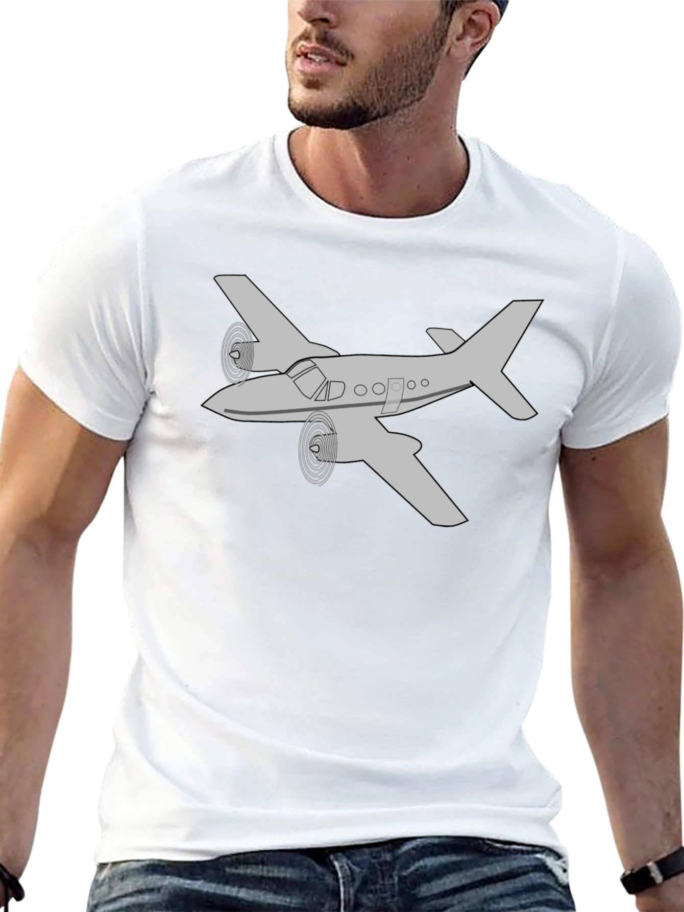 Airplane Graphic Tee - Aviation Enthusiast T-Shirt