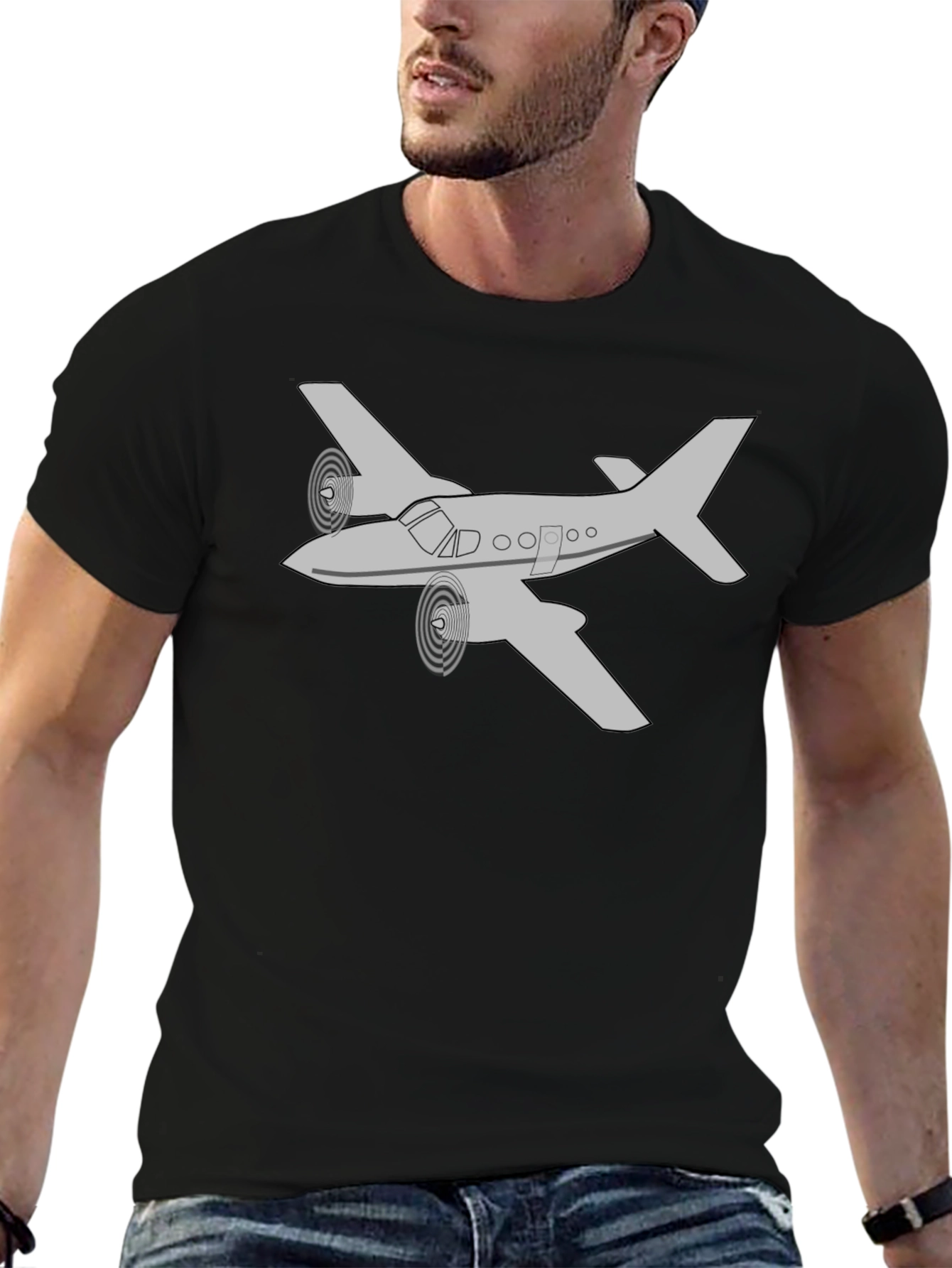 Airplane Graphic Tee - Aviation Enthusiast T-Shirt