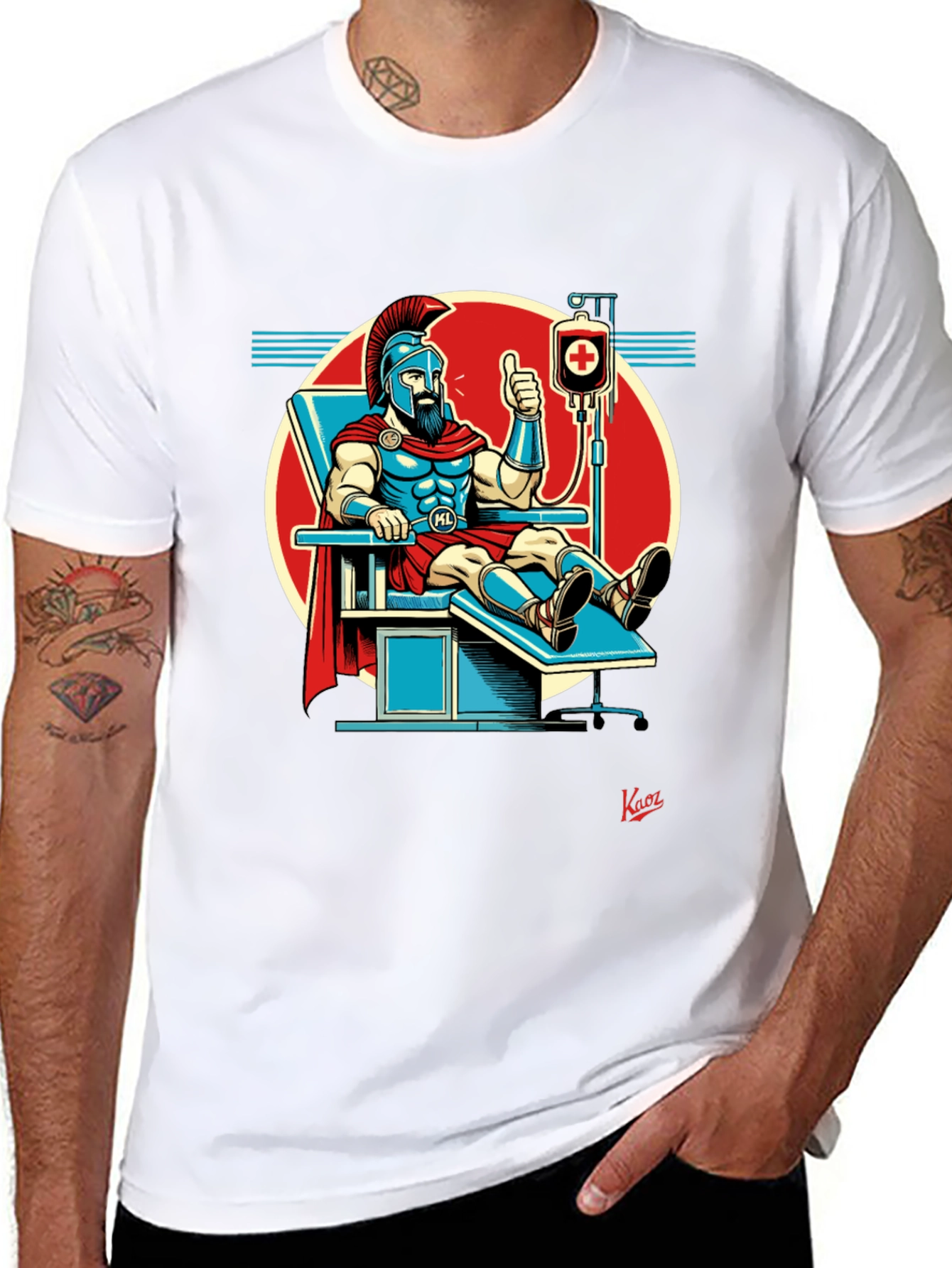Spartan Blood Donor T-Shirt: Give Like a Hero