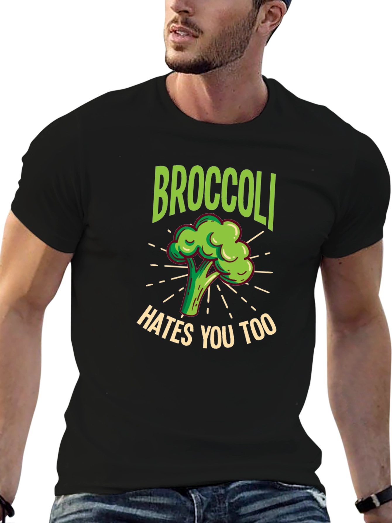 Broccoli Hates You Too T-Shirt - Funny Vegetable Tee