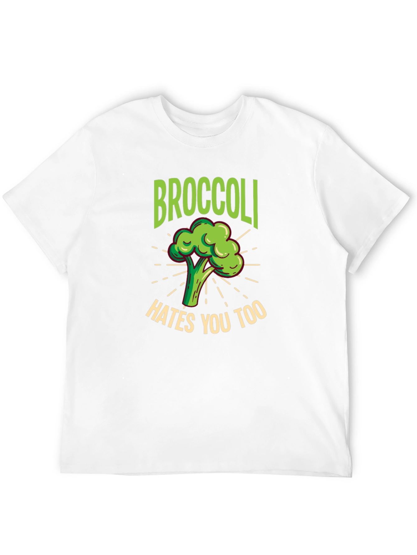 Broccoli Hates You Too T-Shirt - Funny Vegetable Tee
