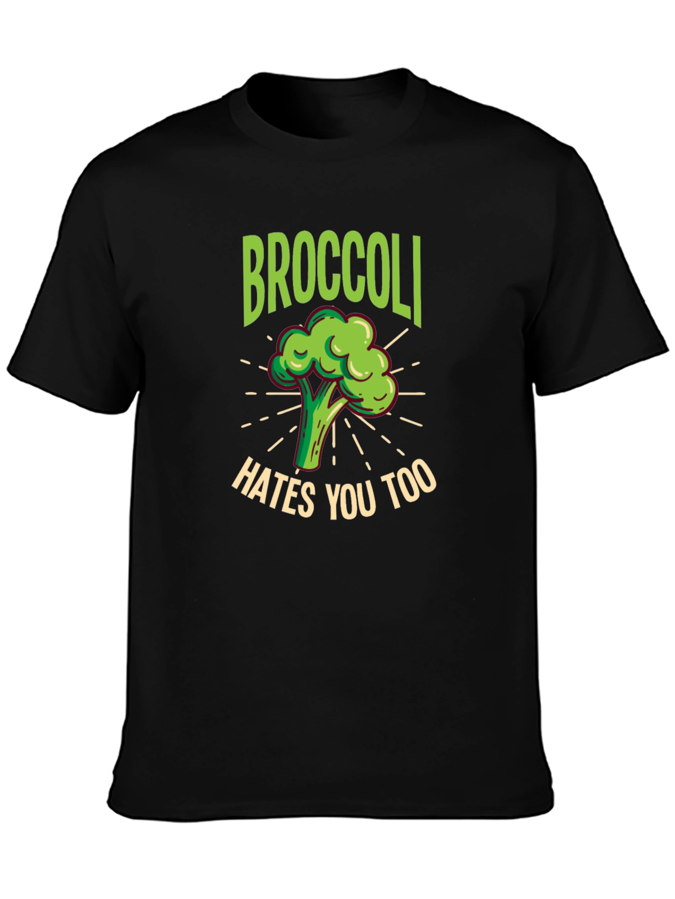 Broccoli Hates You Too T-Shirt - Funny Vegetable Tee
