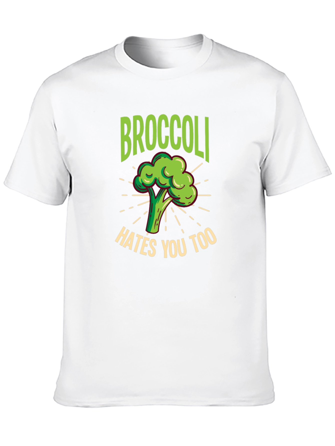 Broccoli Hates You Too T-Shirt - Funny Vegetable Tee