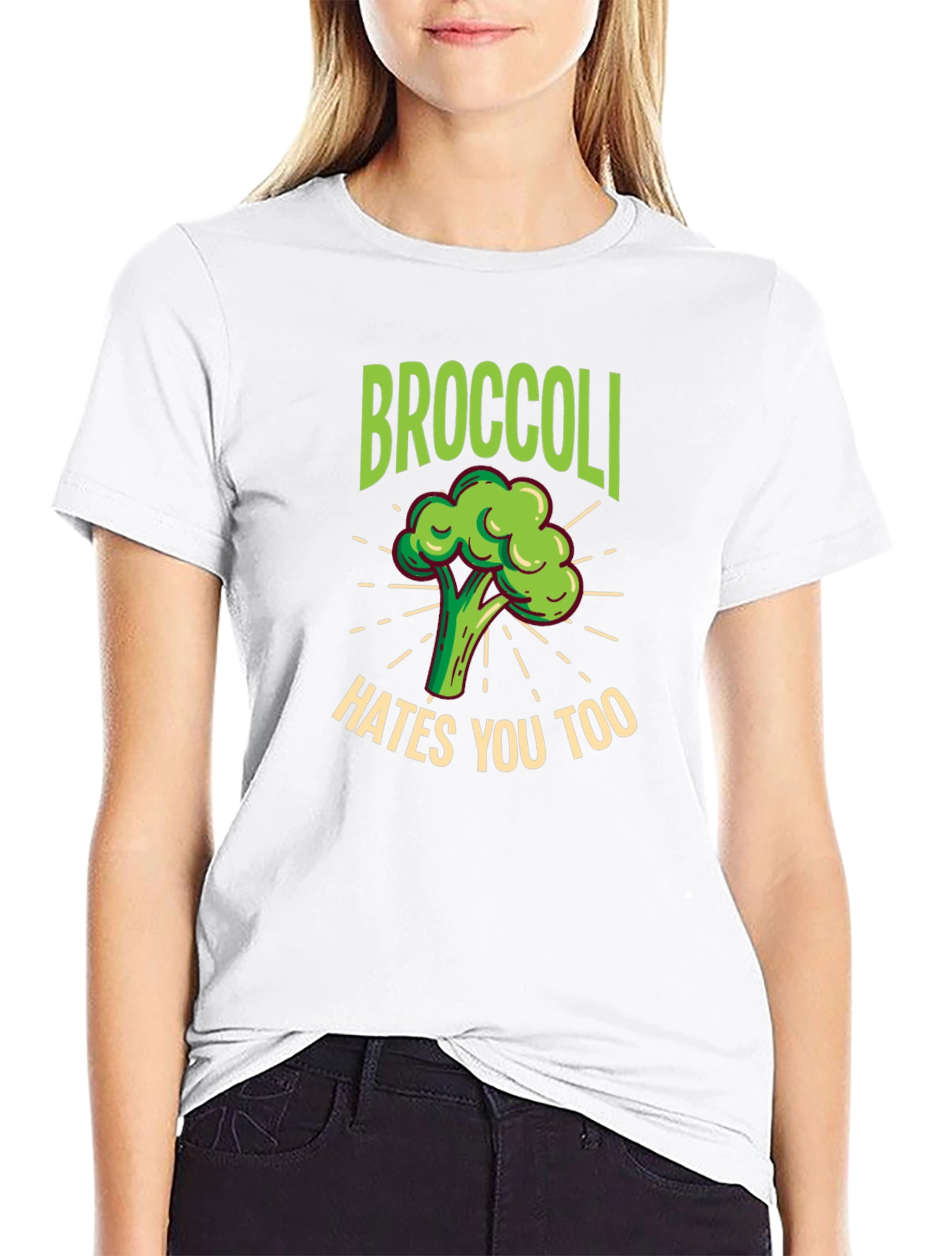 Broccoli Hates You Too T-Shirt - Funny Vegetable Tee