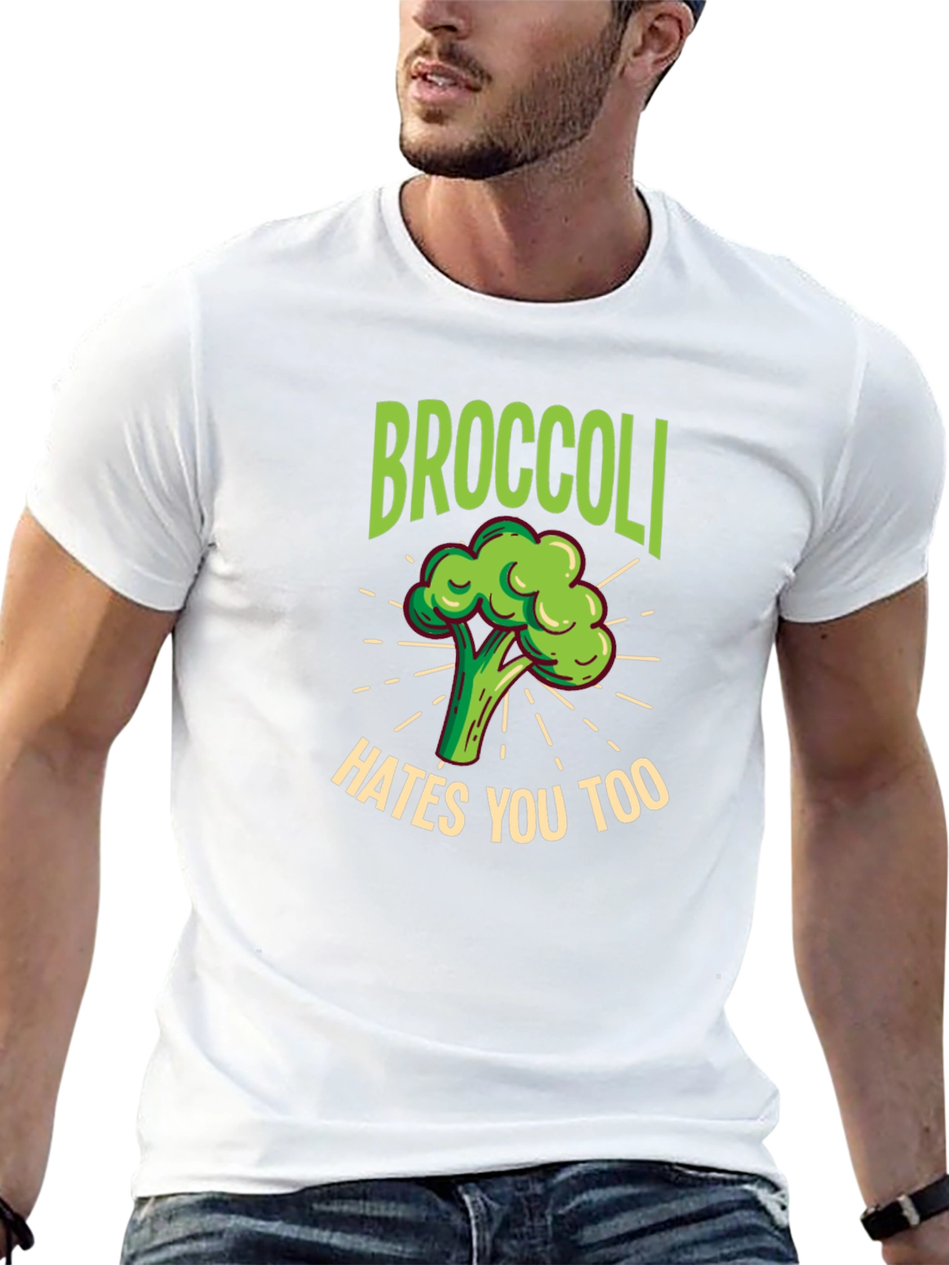 Broccoli Hates You Too T-Shirt - Funny Vegetable Tee