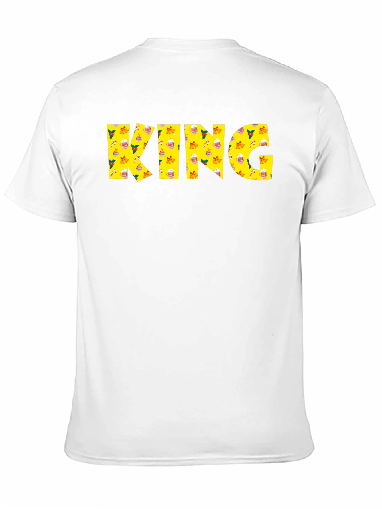 King Holiday Patterned Black T-Shirt