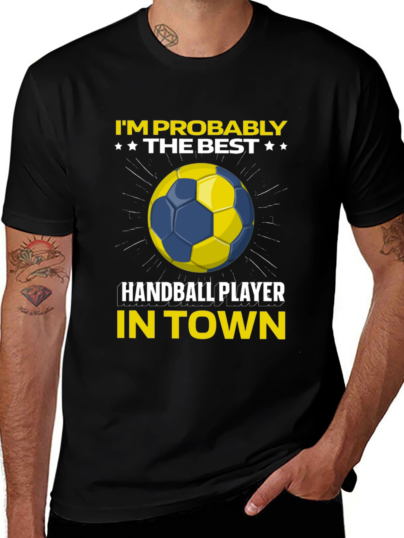 Handball Player Graphic T-Shirt - Best in Town