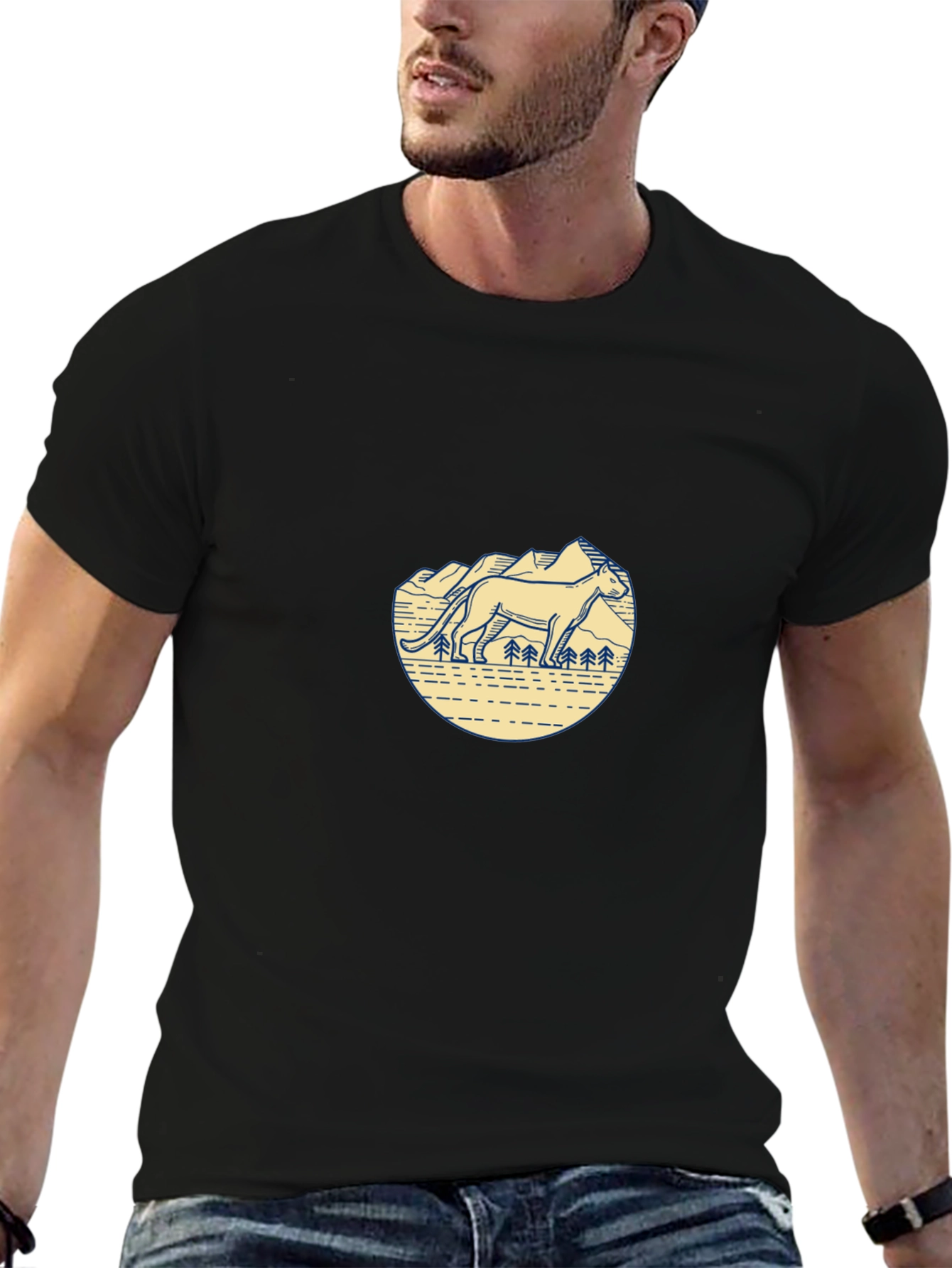 Mountain Lion Graphic Tee - Adventure Style
