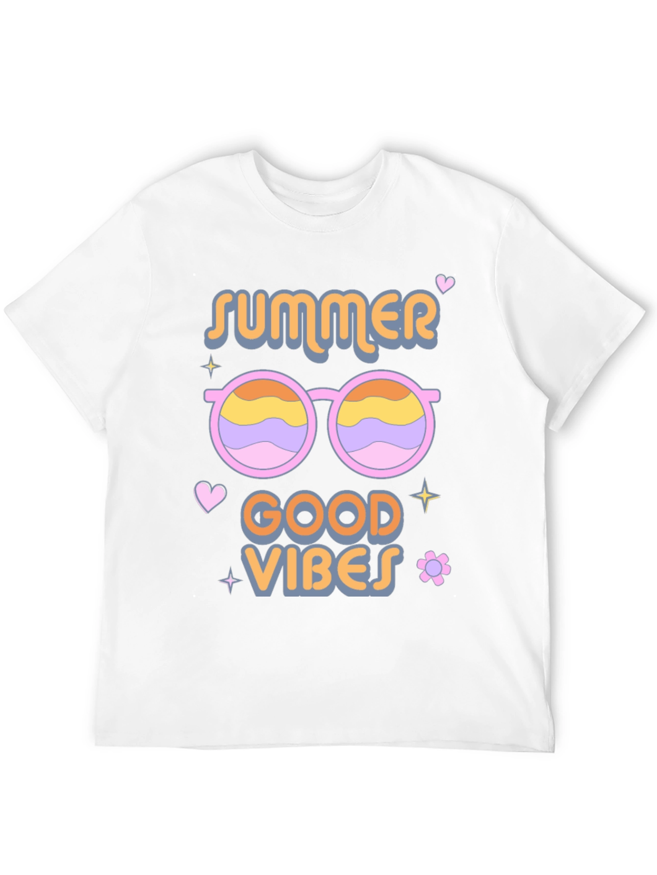 Summer Good Vibes Black T-Shirt