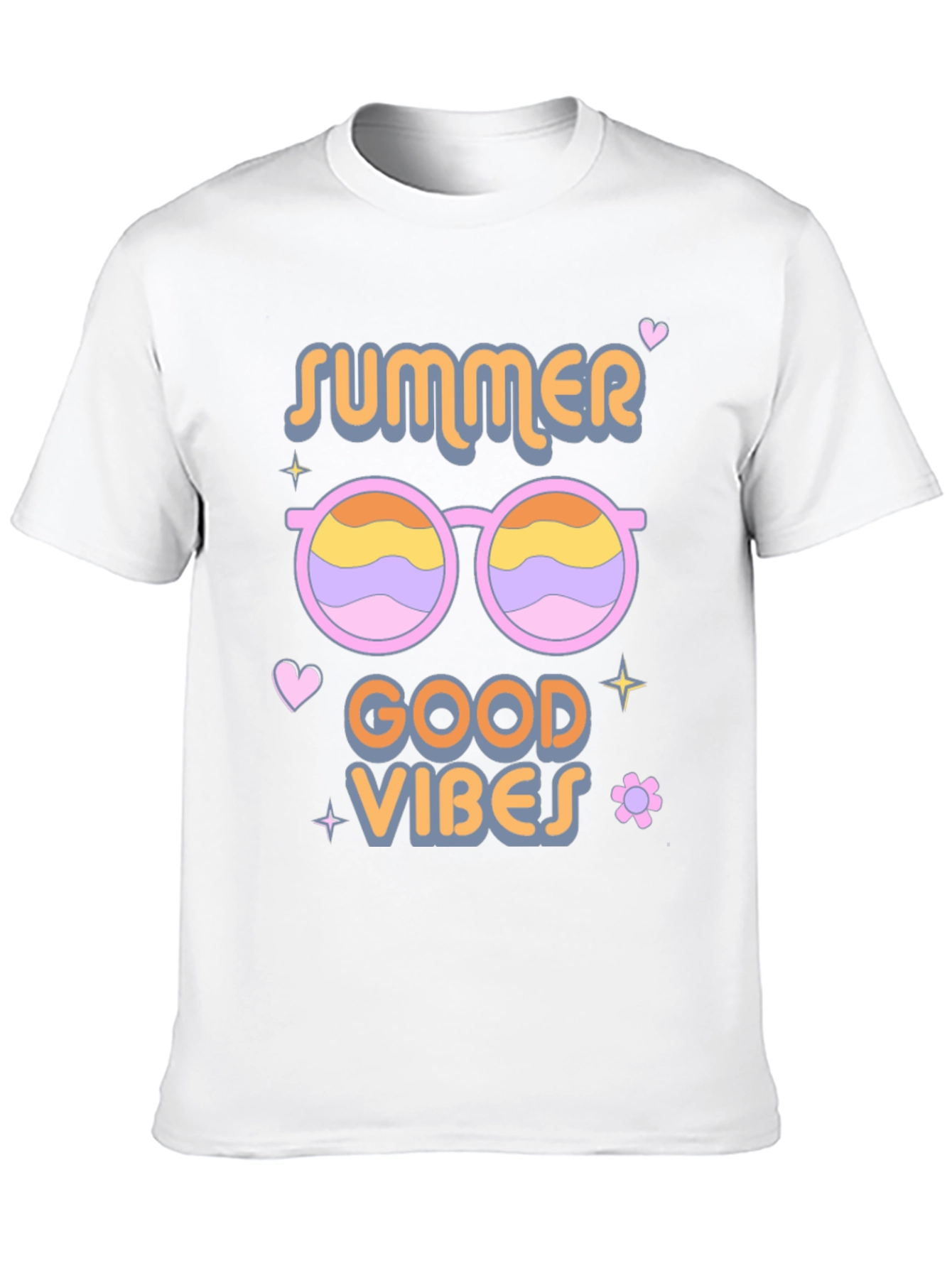 Summer Good Vibes Black T-Shirt