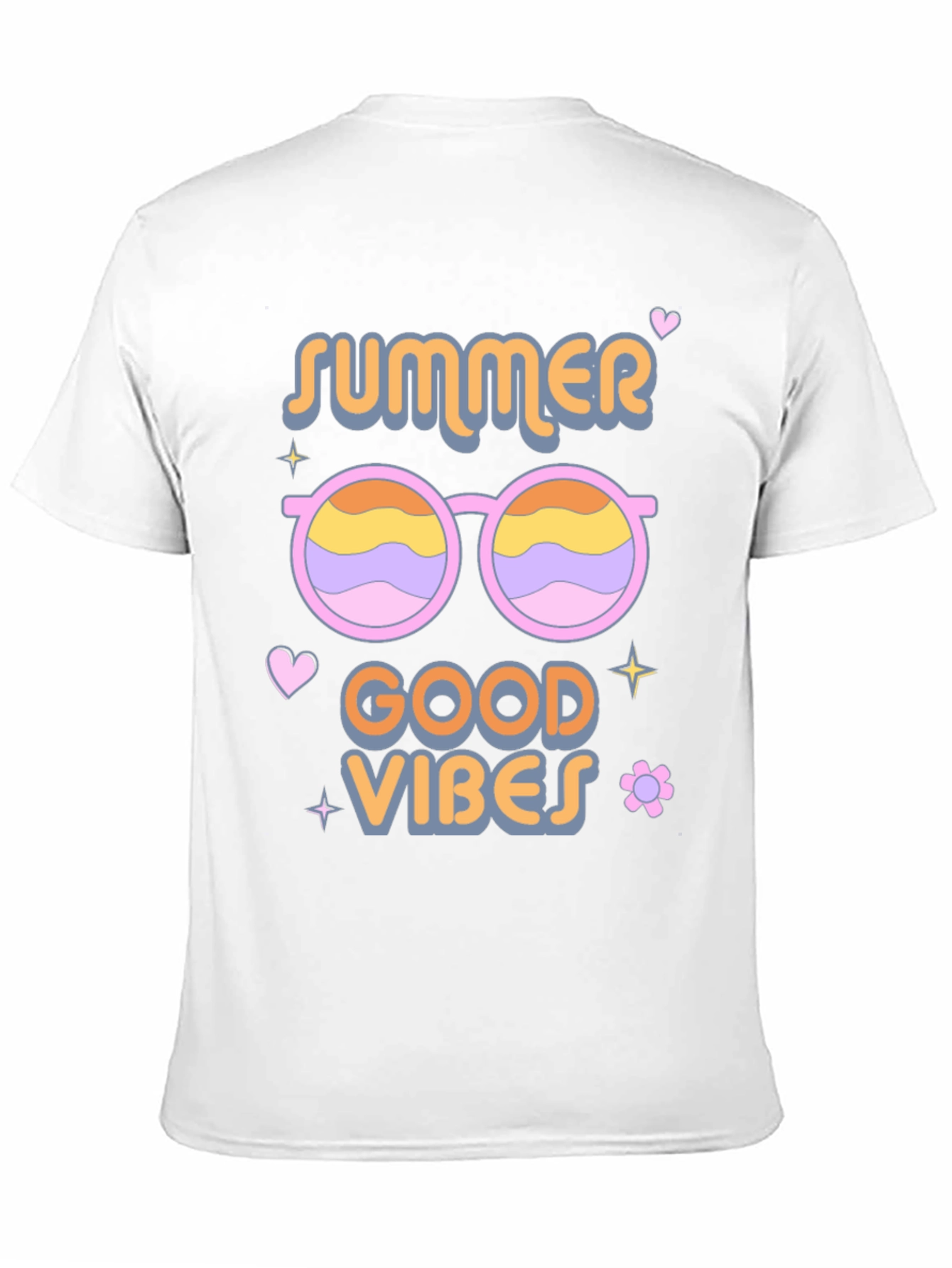 Summer Good Vibes Black T-Shirt