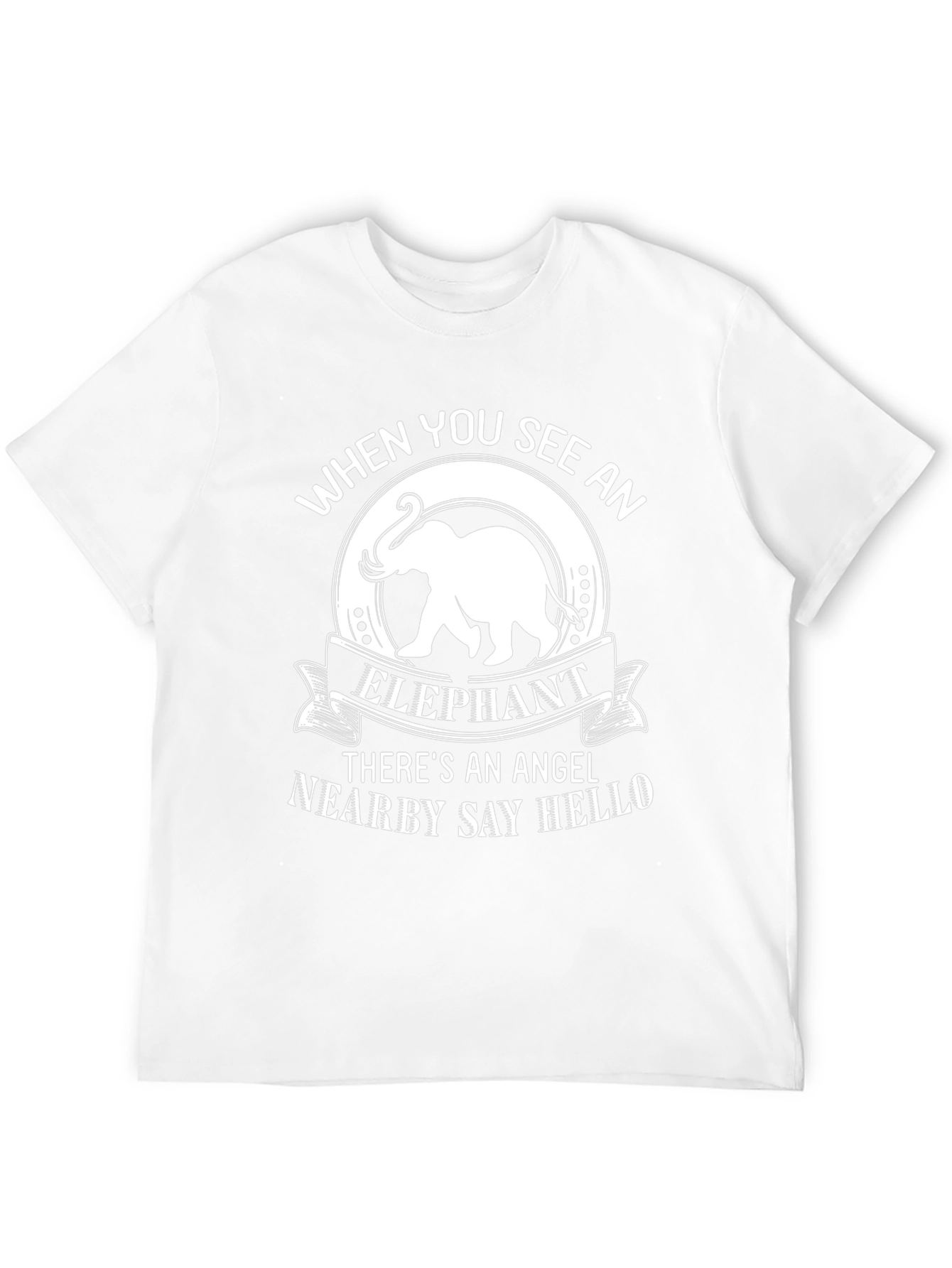 Elephant Angel Saying Graphic Tee