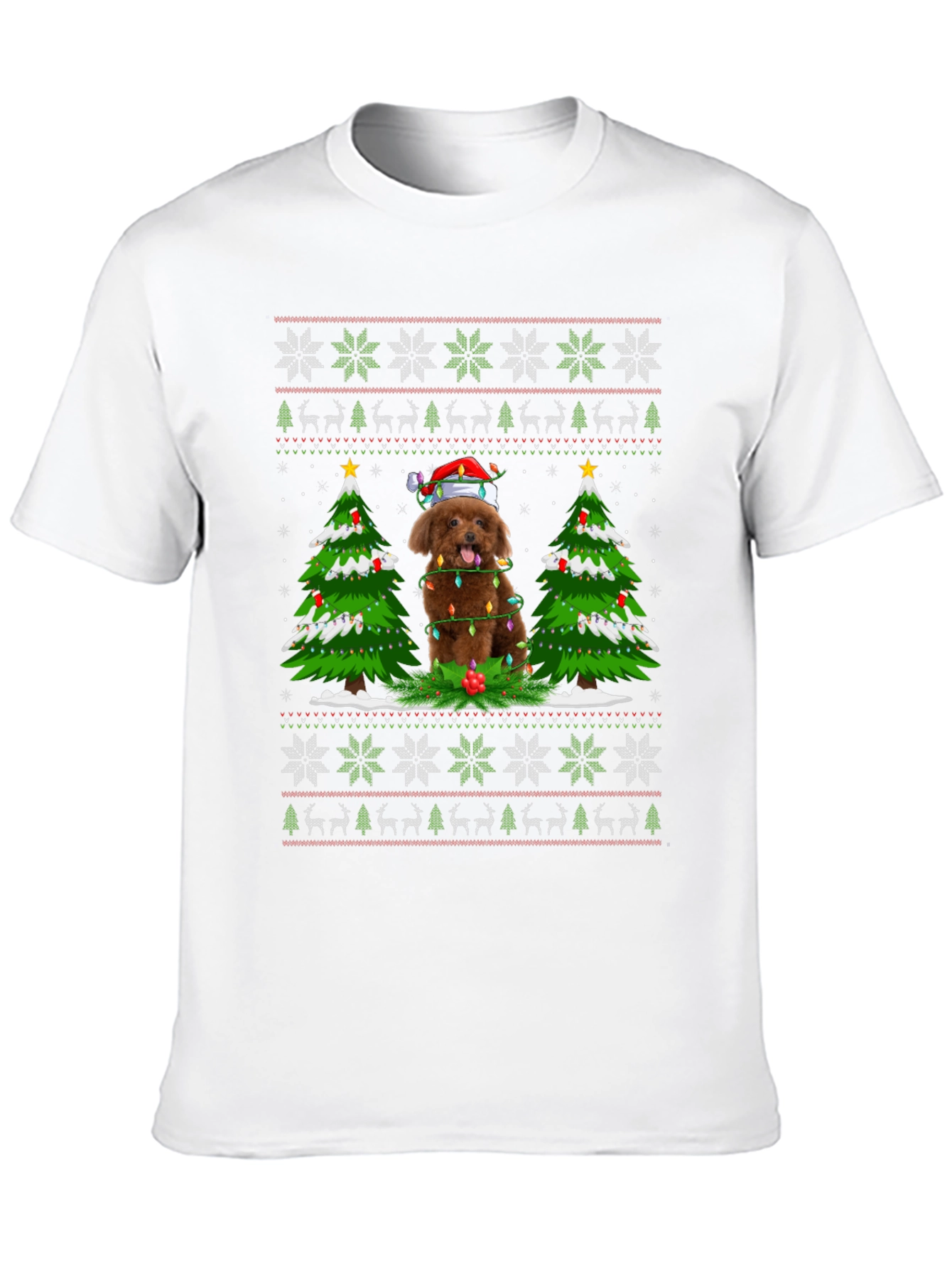 Festive Dog Christmas T-Shirt