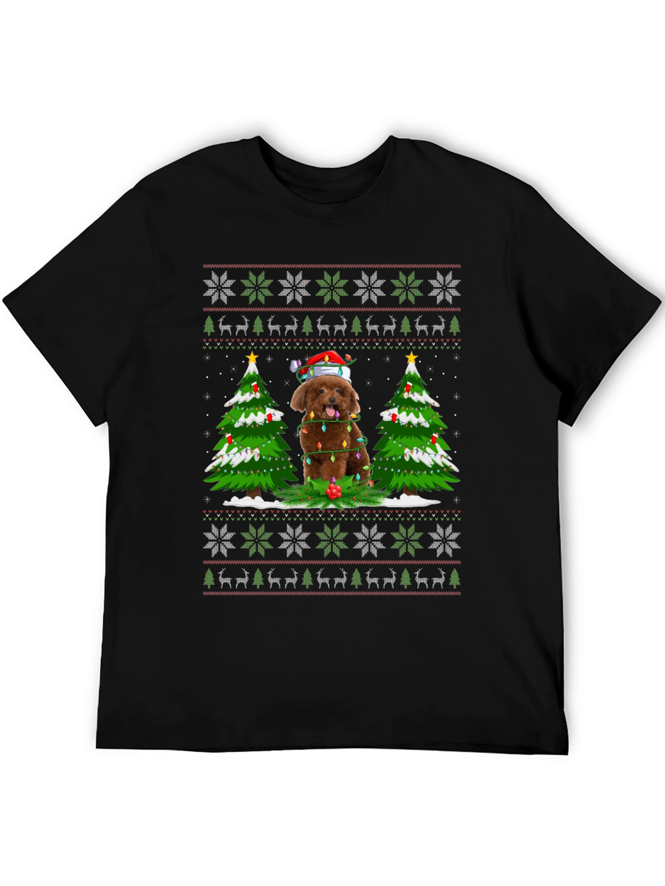 Festive Dog Christmas T-Shirt