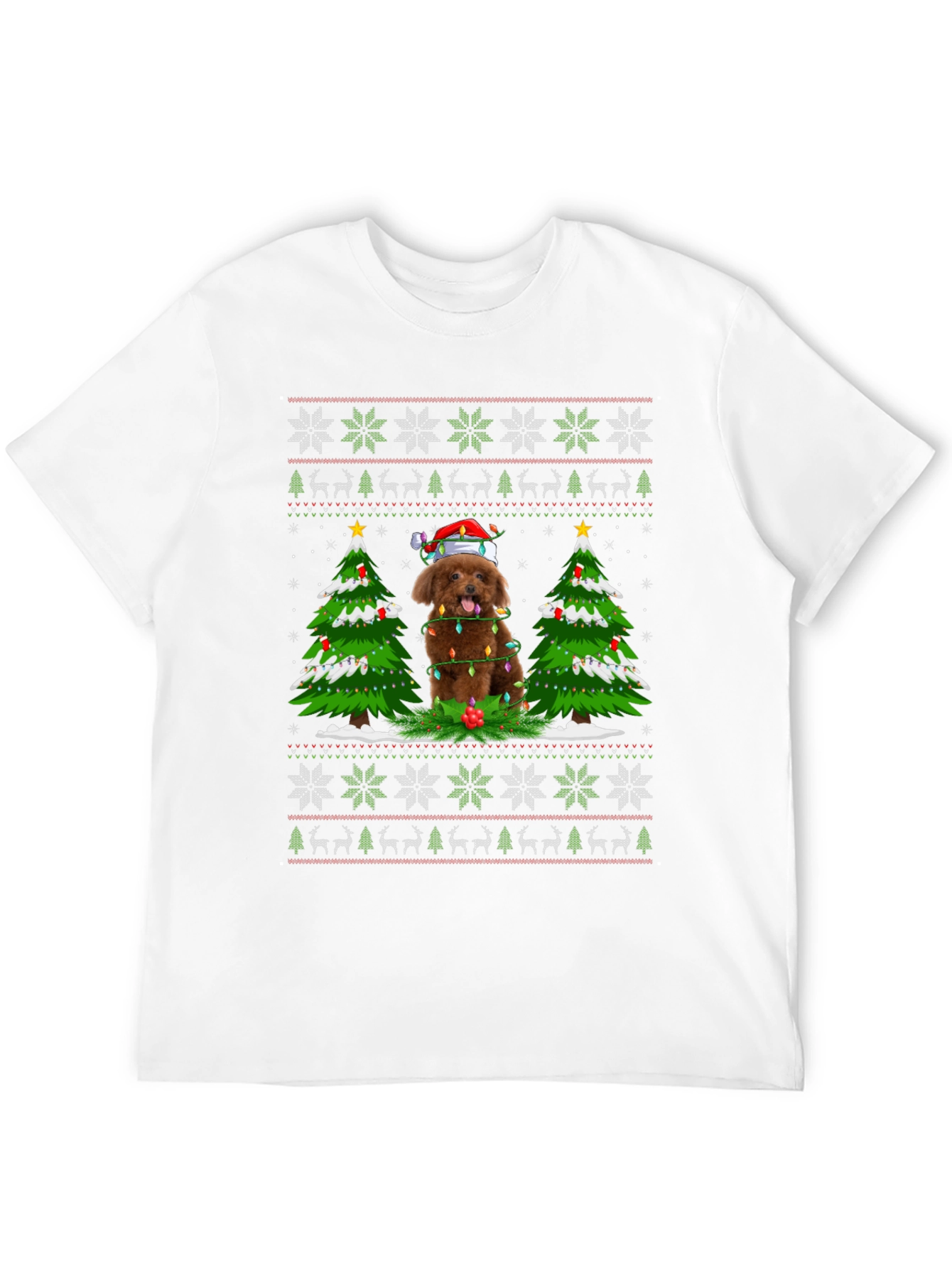 Festive Dog Christmas T-Shirt