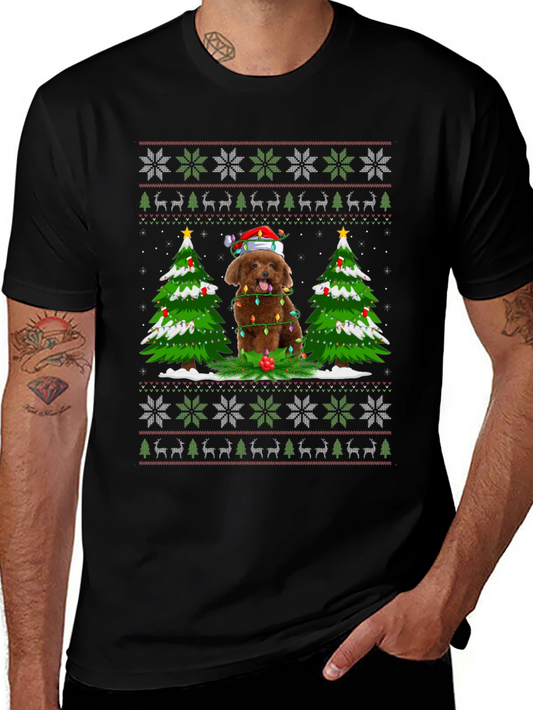 Festive Dog Christmas T-Shirt