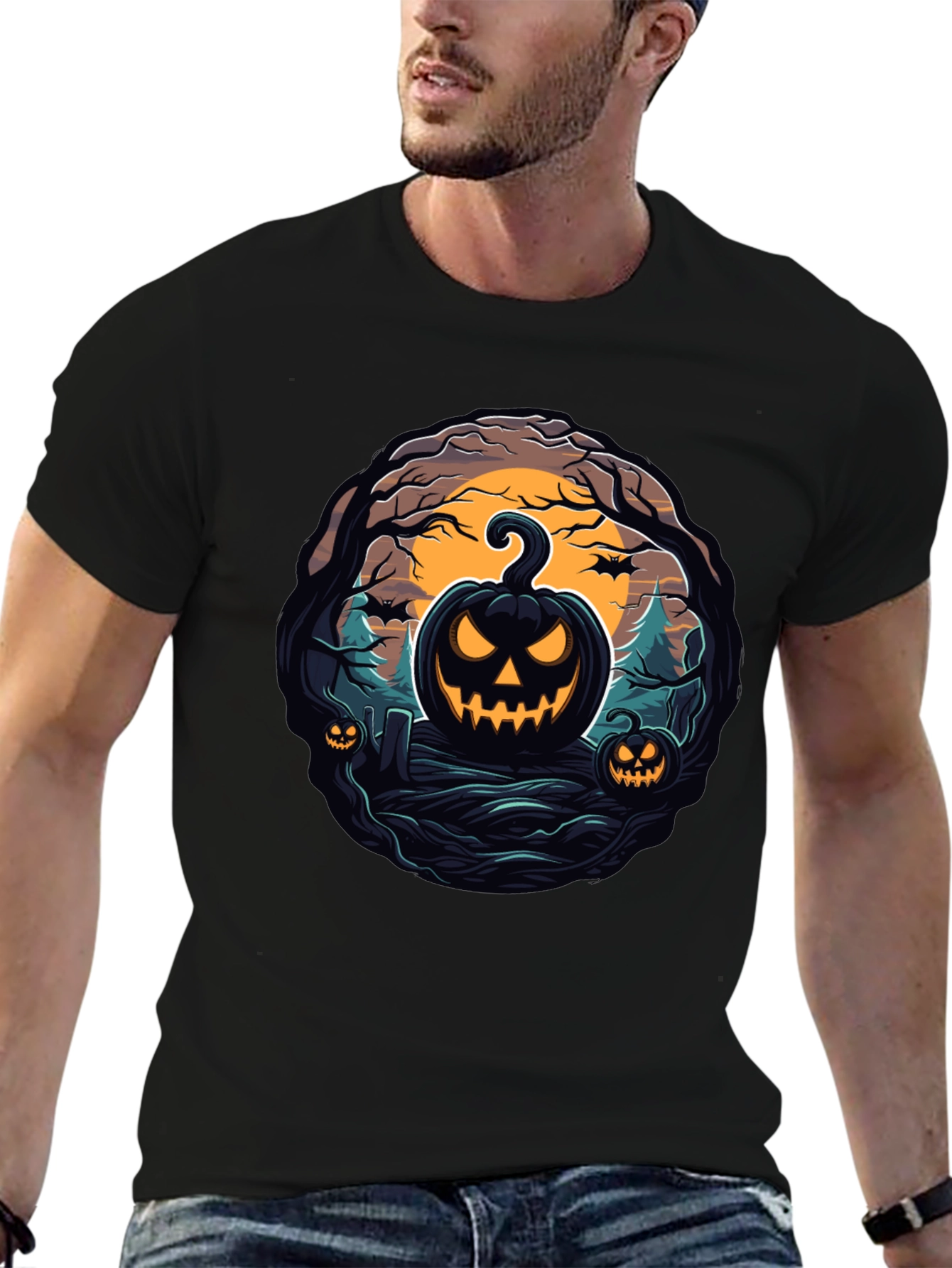Halloween Pumpkin Graphic Tee