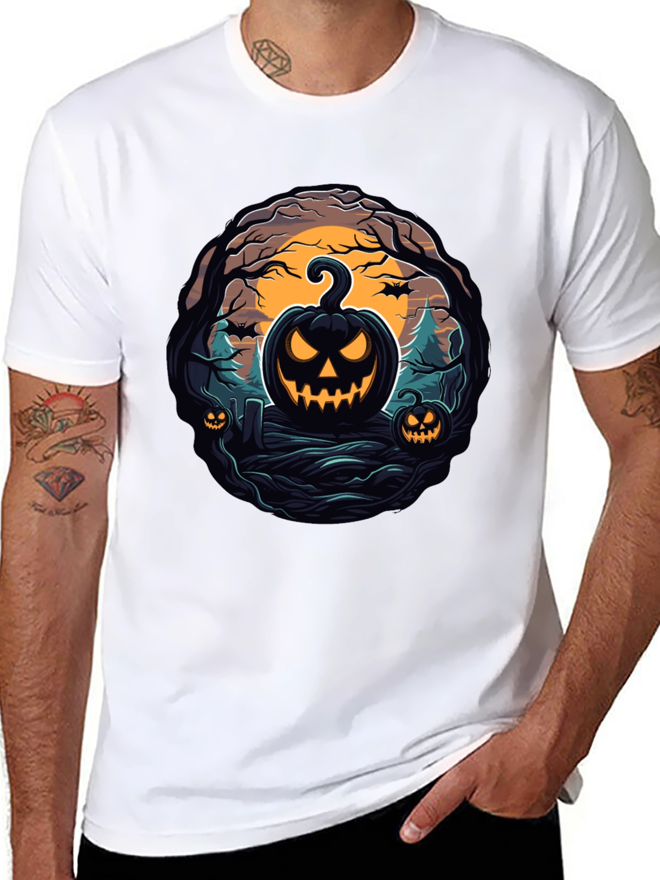 Halloween Pumpkin Graphic Tee