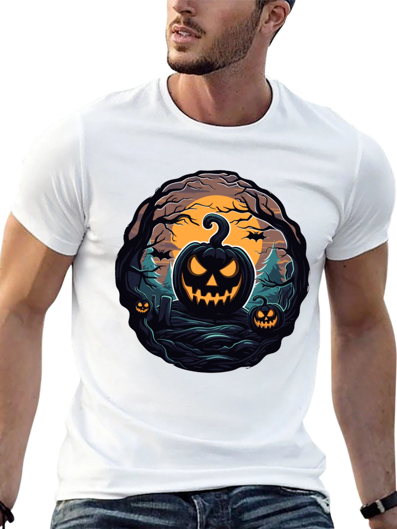 Halloween Pumpkin Graphic Tee
