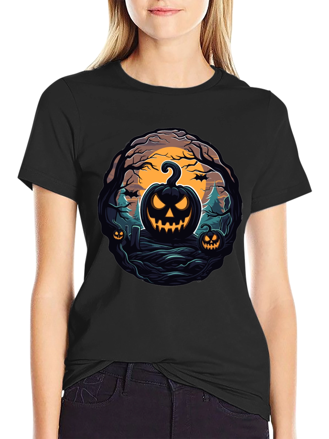 Halloween Pumpkin Graphic Tee