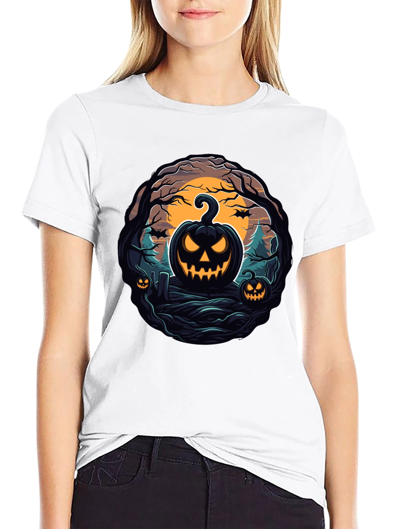 Halloween Pumpkin Graphic Tee
