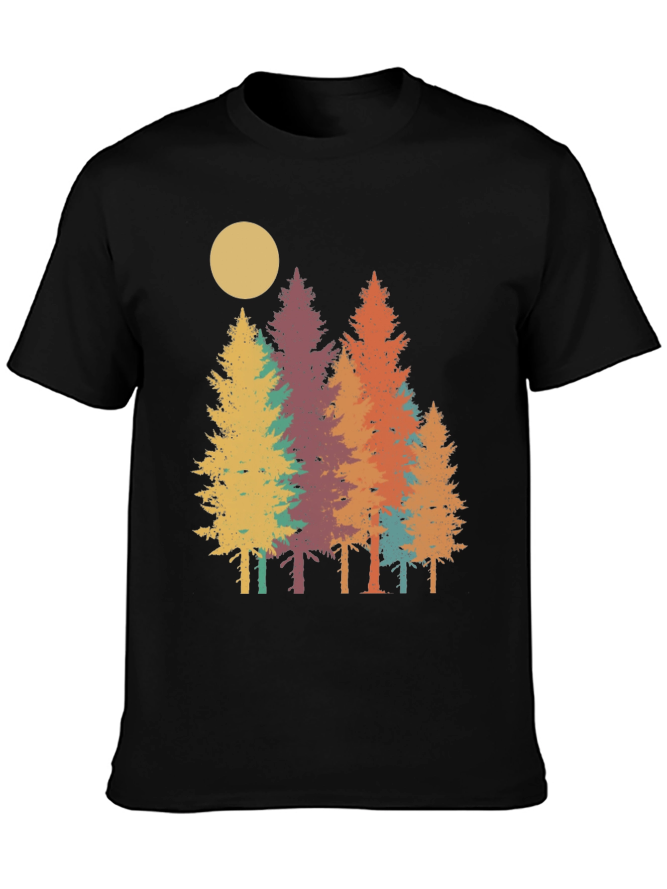 Retro Forest T-Shirt - Nature Inspired Graphic Tee