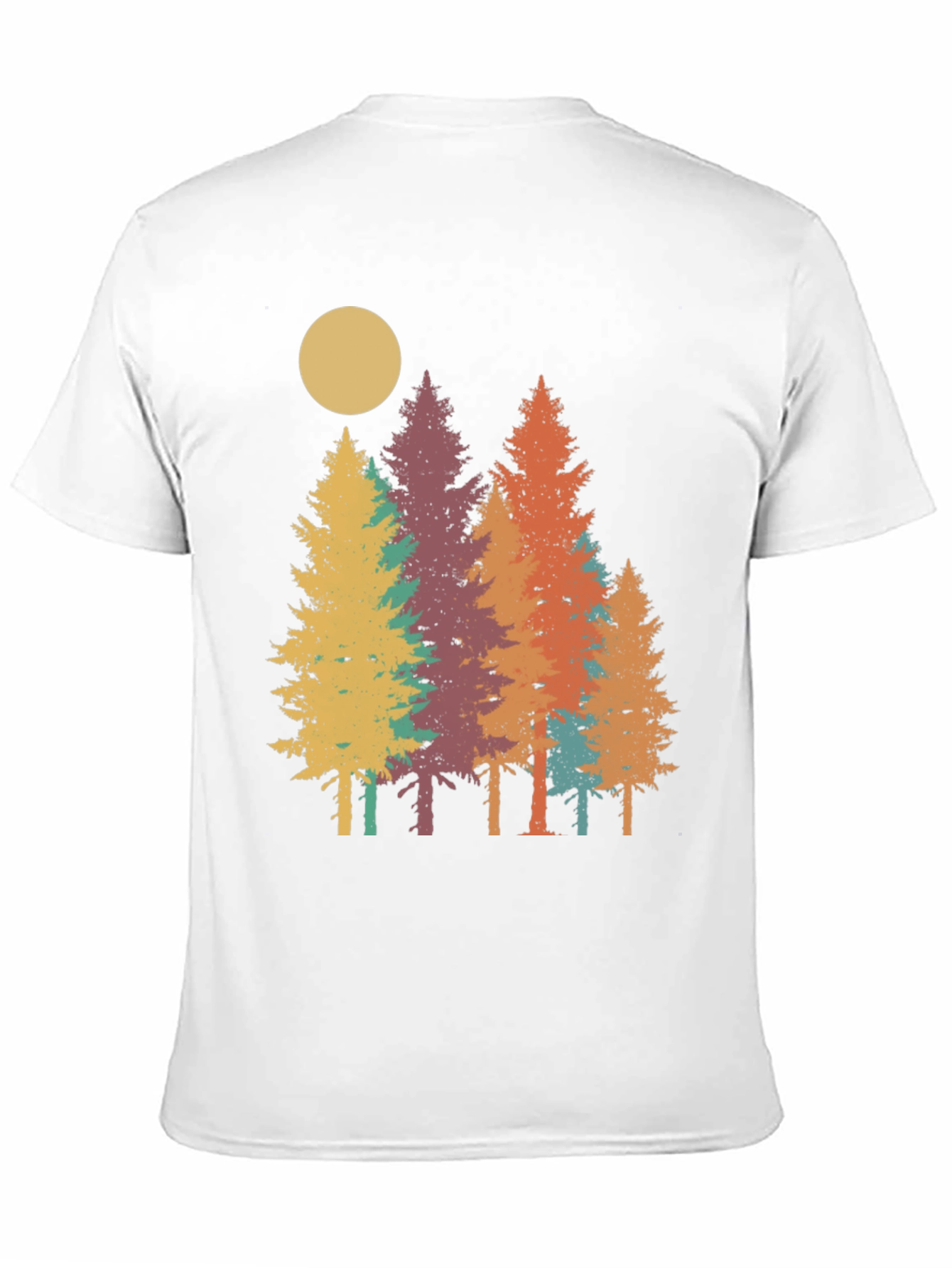 Retro Forest T-Shirt - Nature Inspired Graphic Tee