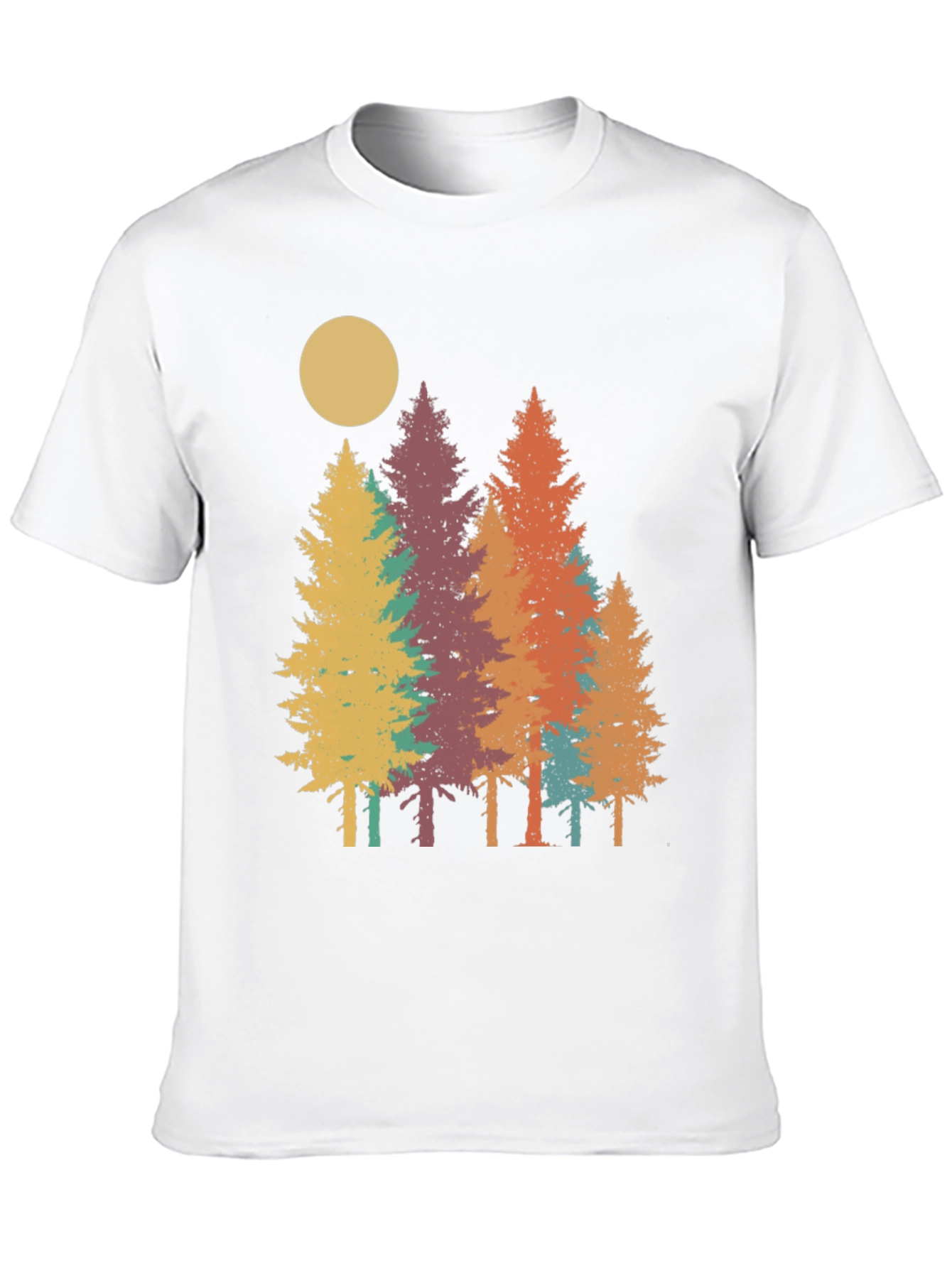 Retro Forest T-Shirt - Nature Inspired Graphic Tee