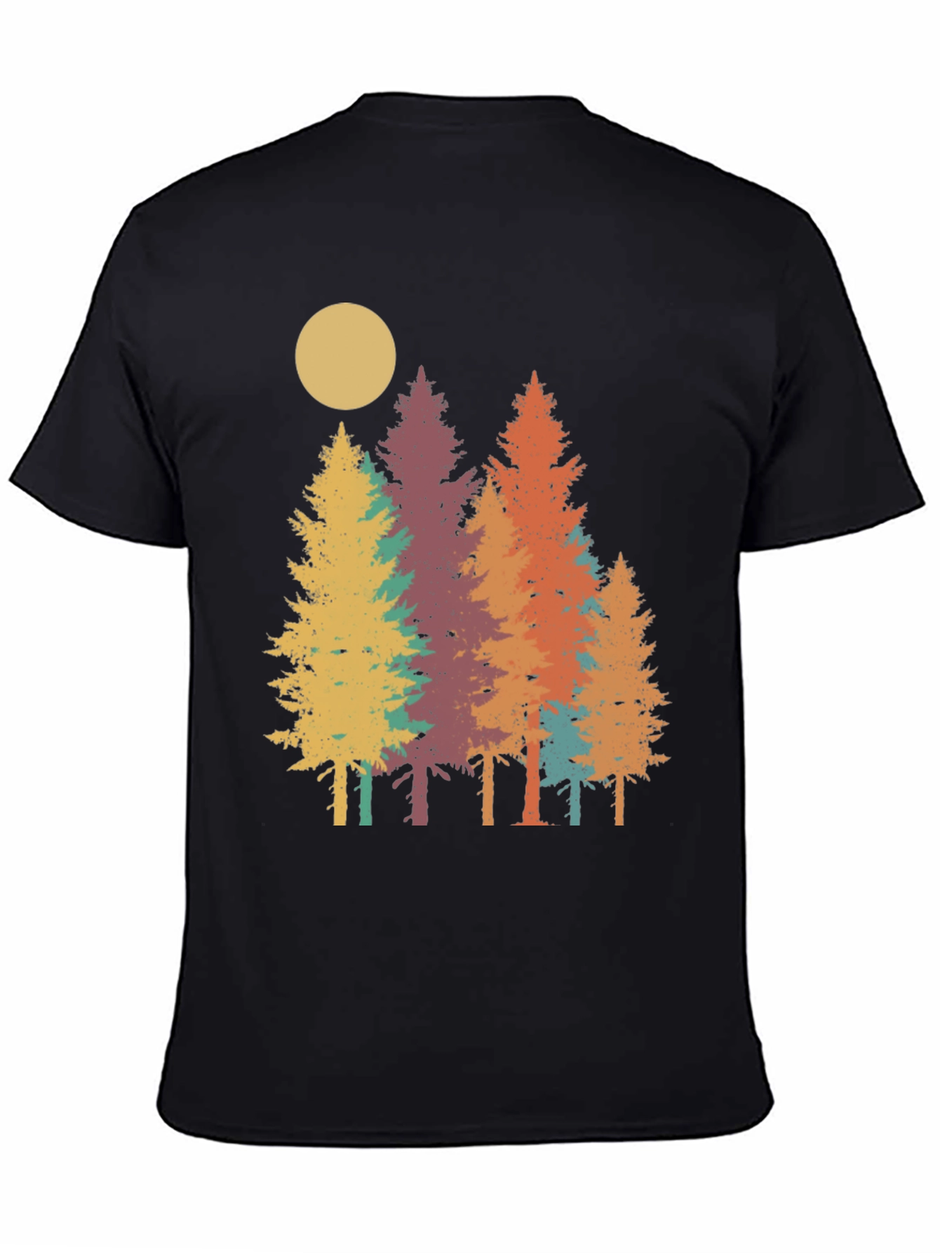 Retro Forest T-Shirt - Nature Inspired Graphic Tee