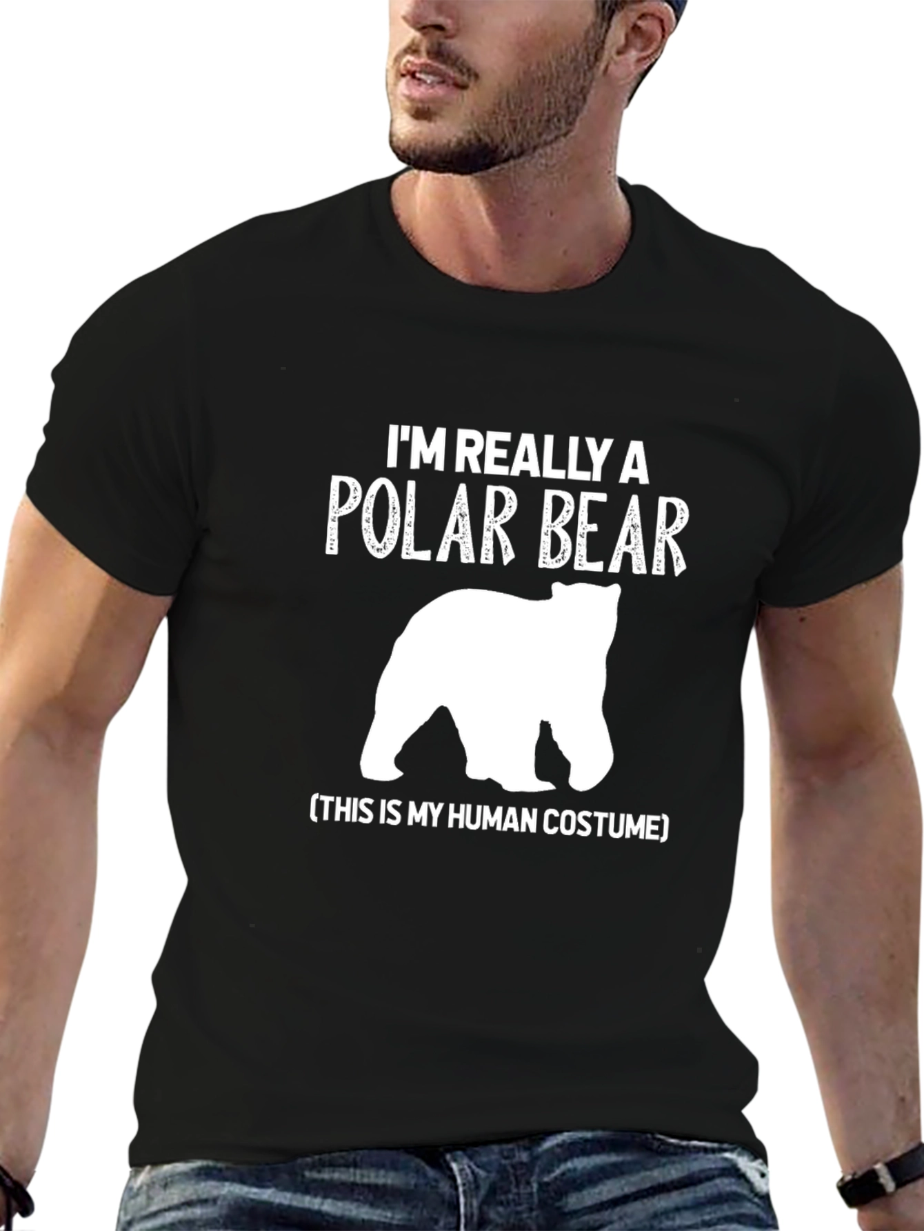 Polar Bear Costume T-Shirt Funny Animal Tee
