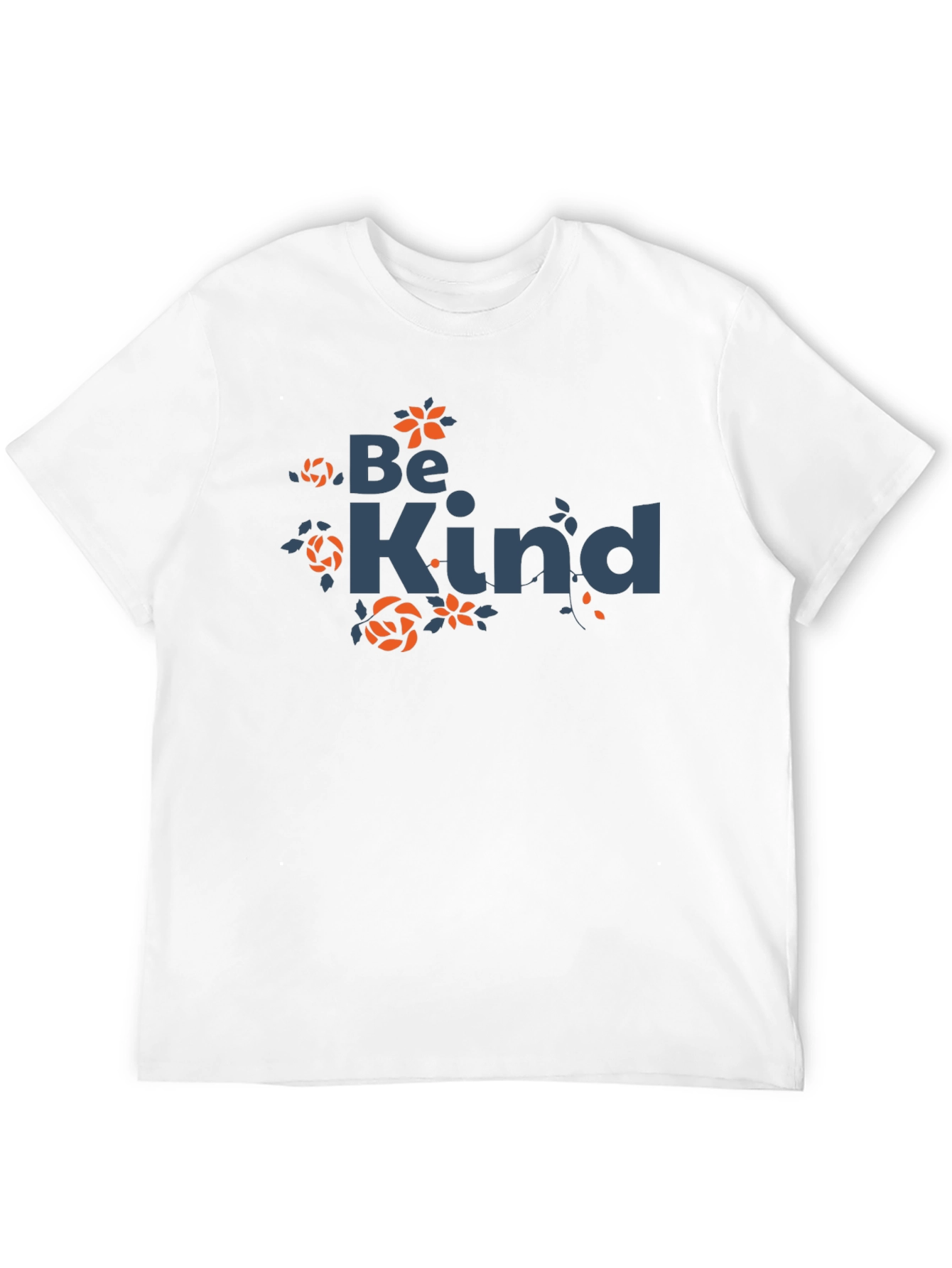 Be Kind Graphic Tee - Trendy Floral Design