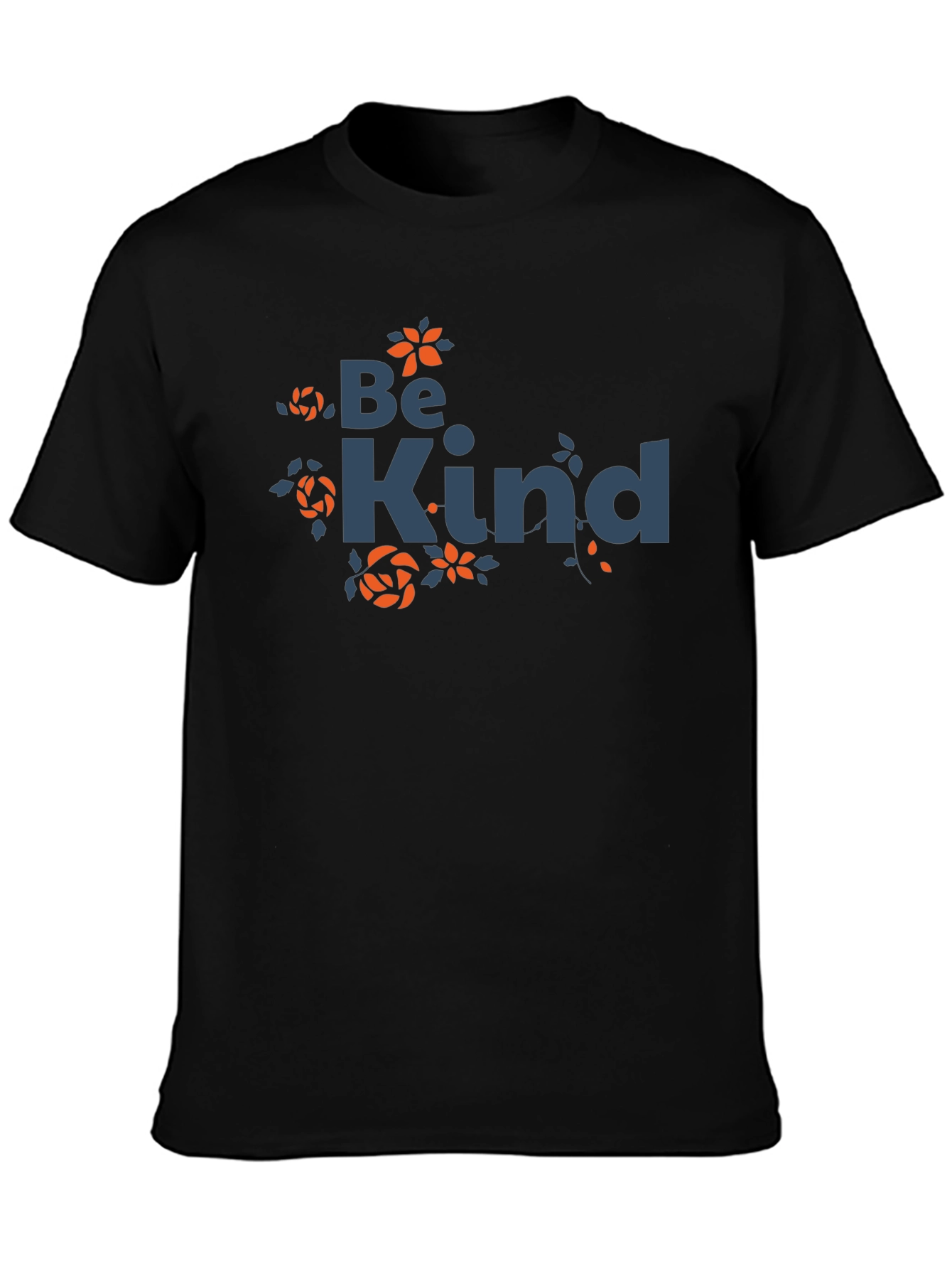 Be Kind Graphic Tee - Trendy Floral Design