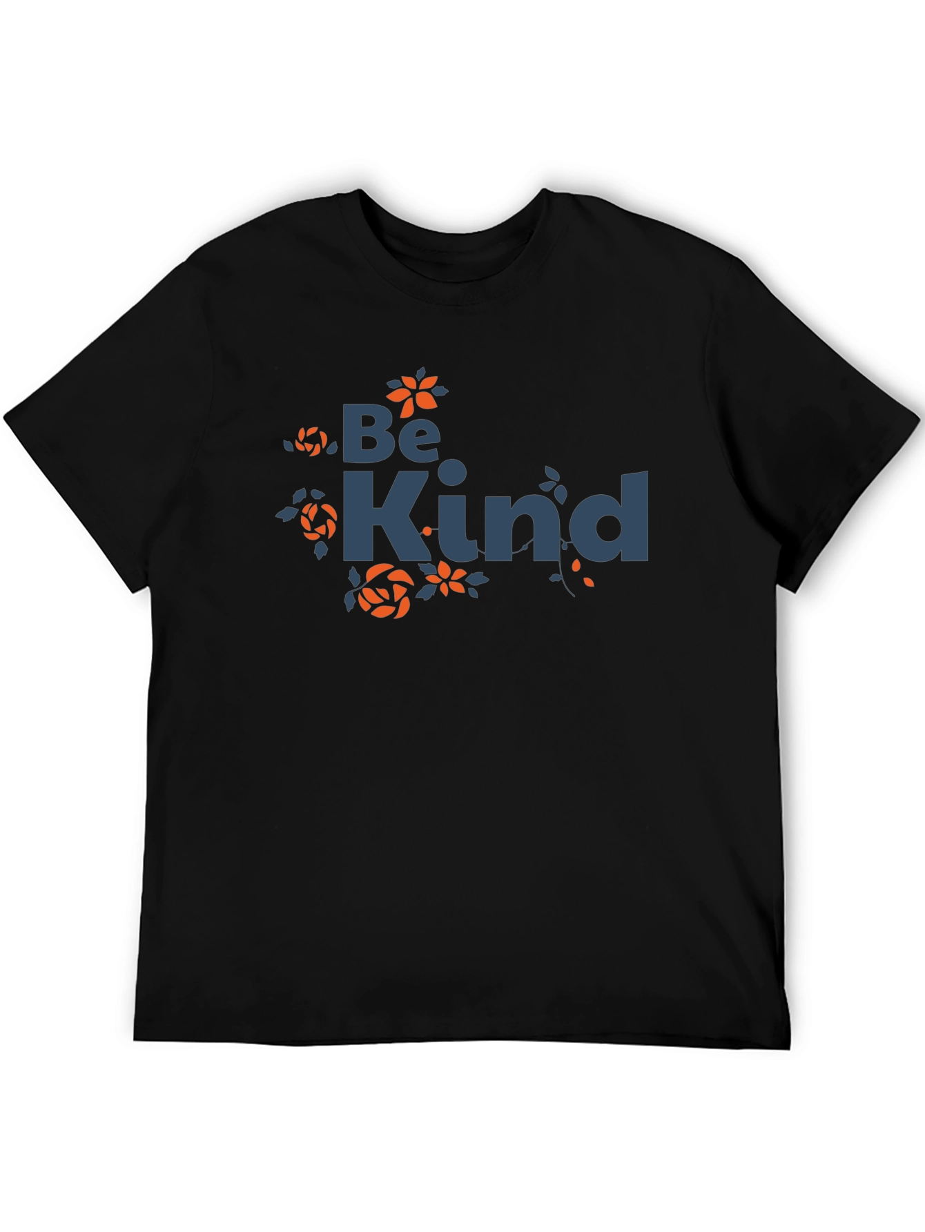 Be Kind Graphic Tee - Trendy Floral Design
