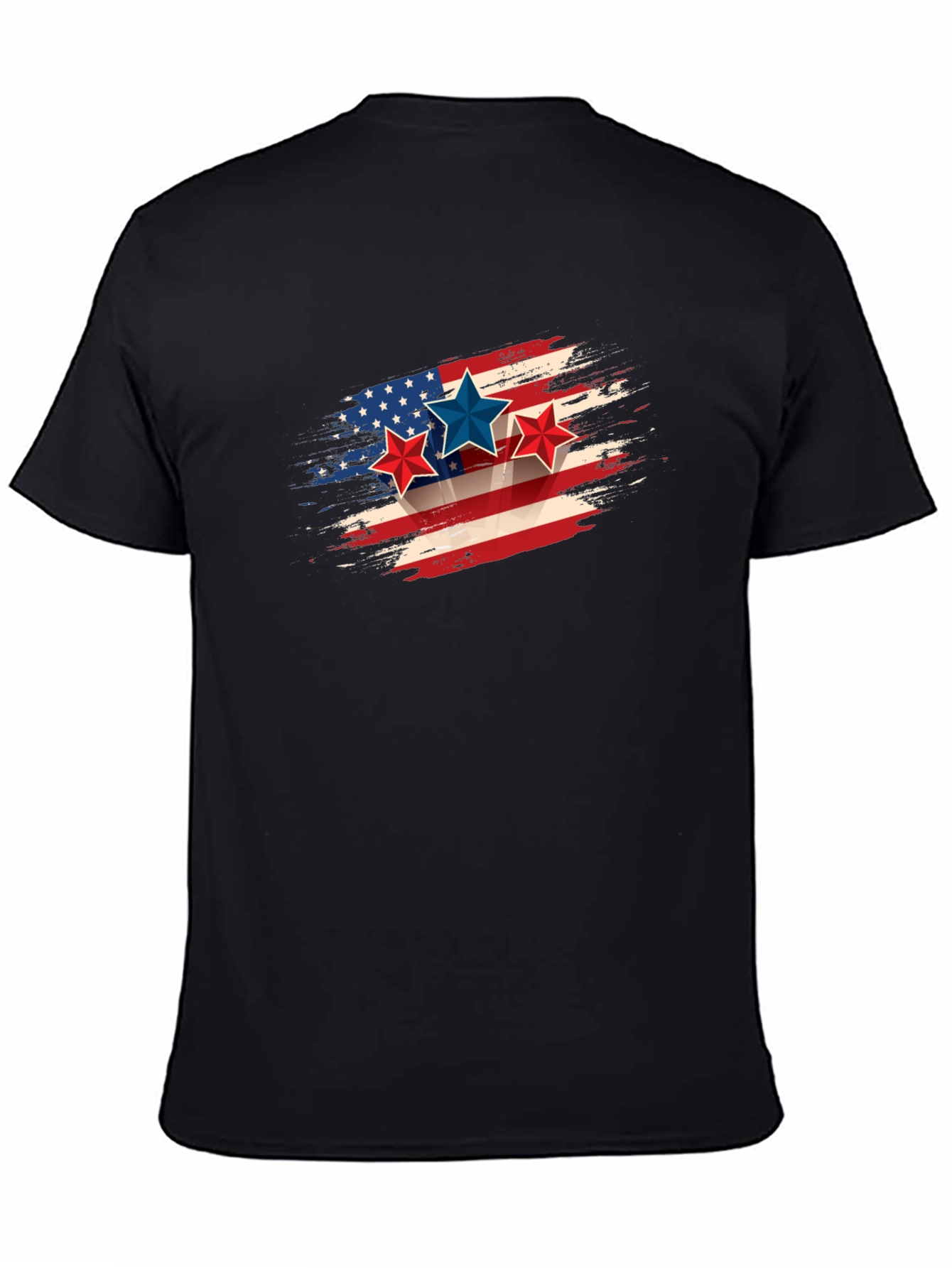 Patriotic Stars & Stripes Graphic Tee
