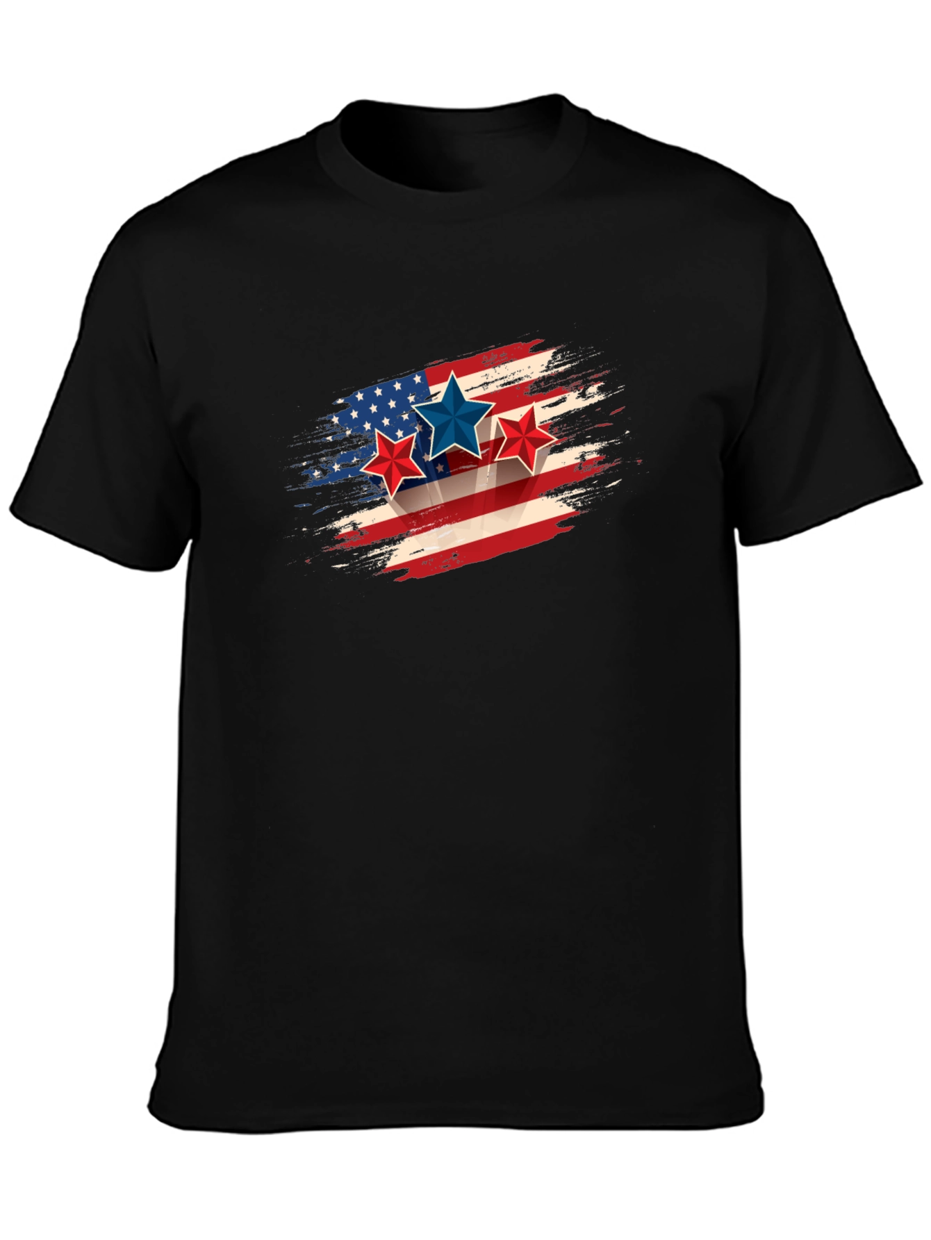 Patriotic Stars & Stripes Graphic Tee