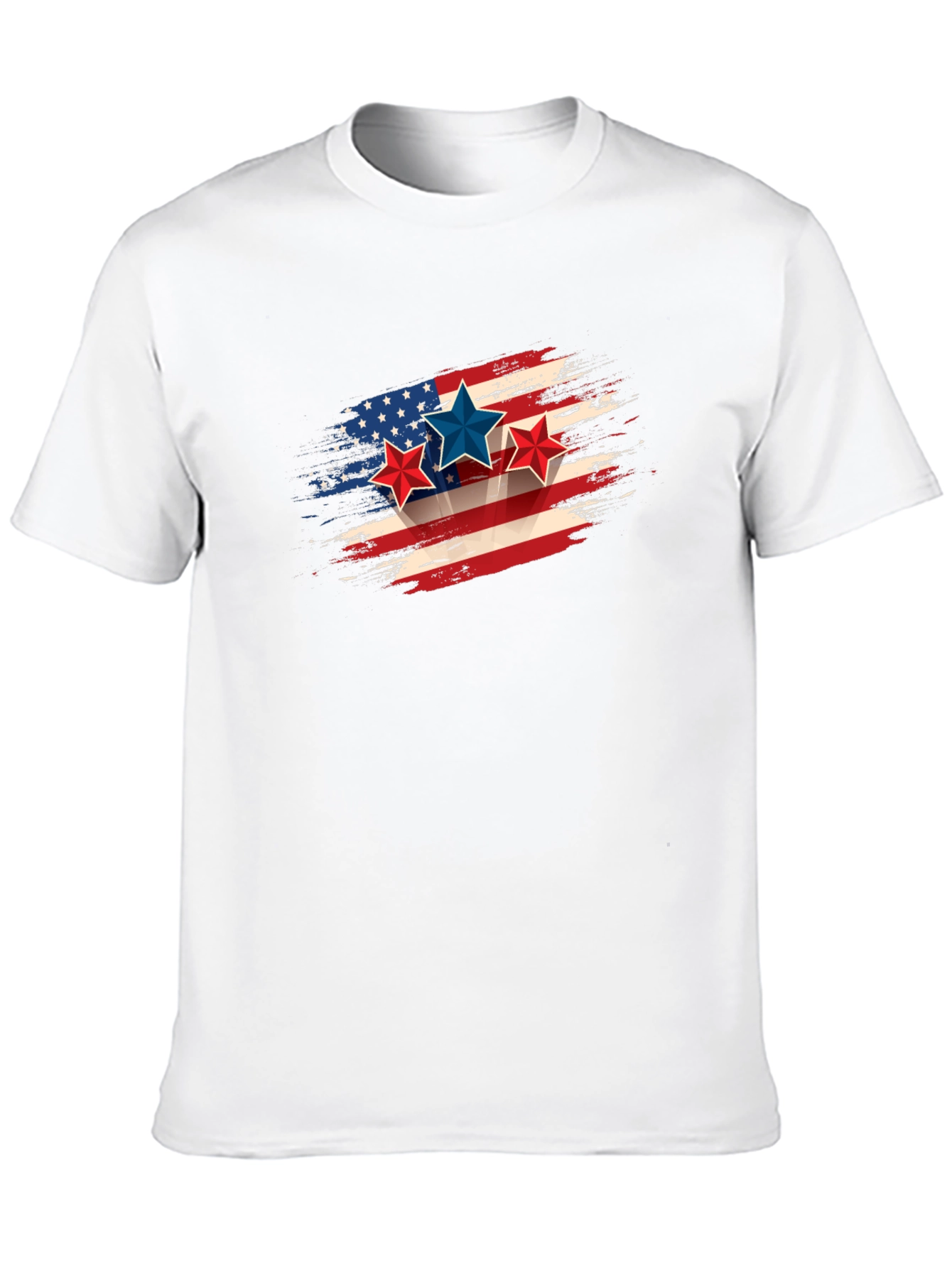 Patriotic Stars & Stripes Graphic Tee