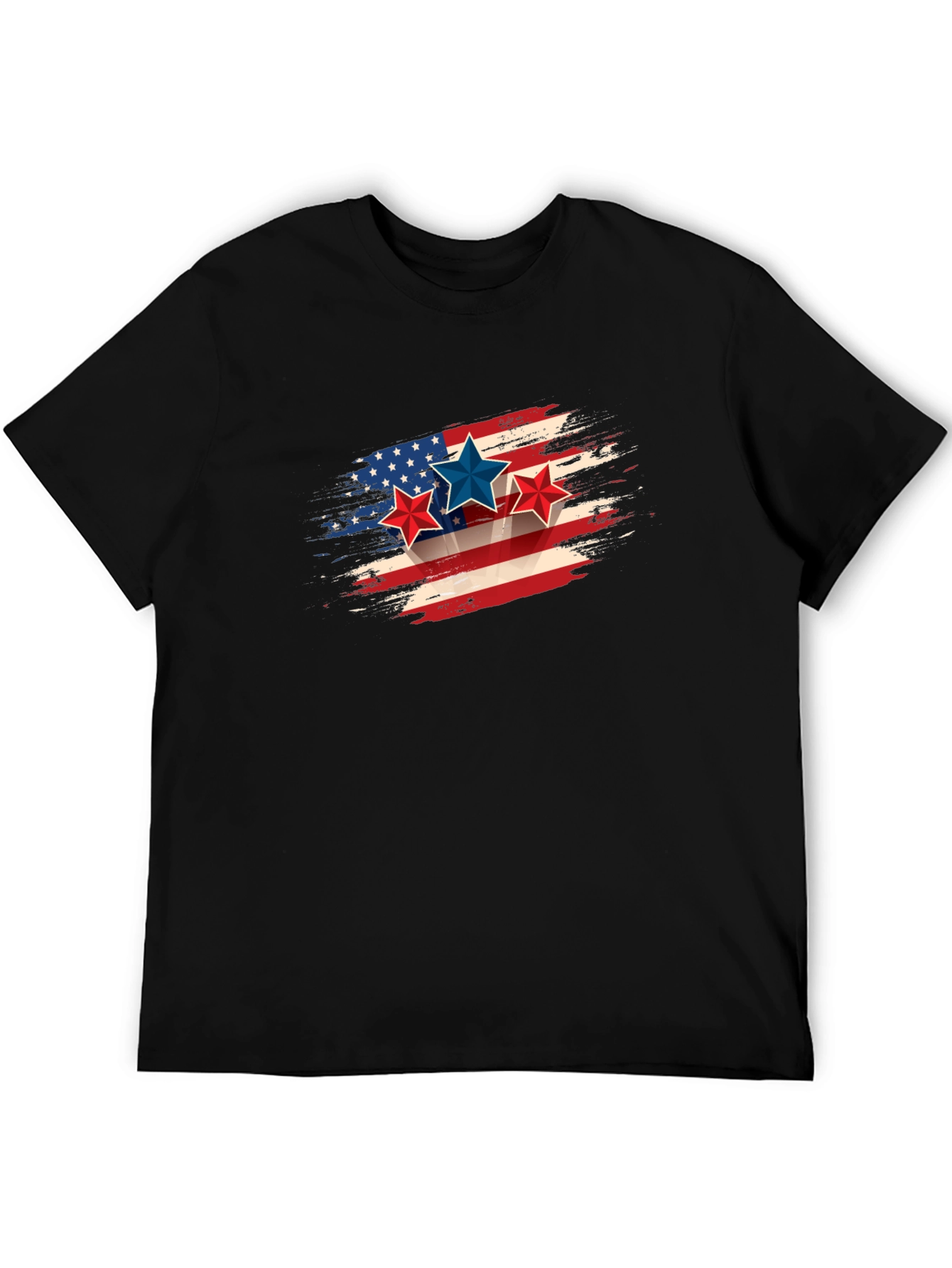 Patriotic Stars & Stripes Graphic Tee