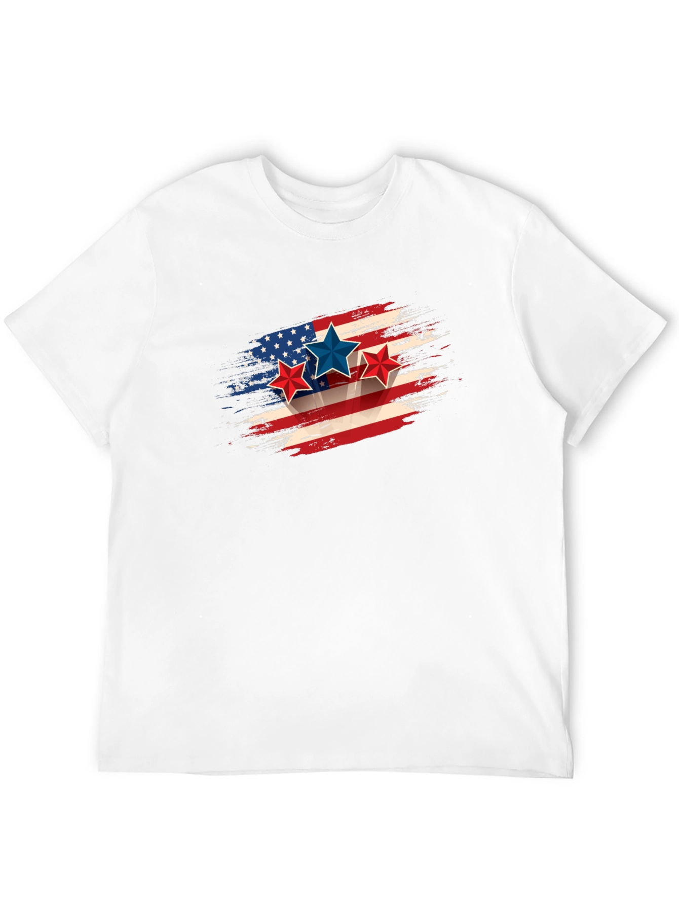 Patriotic Stars & Stripes Graphic Tee